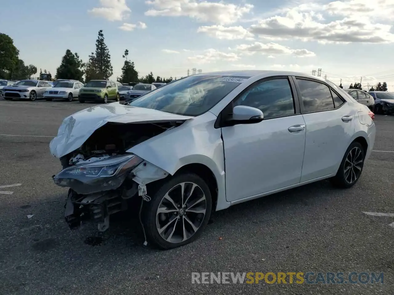 1 fotografías del automóvil dañado 5YFBURHE0KP932869 TOYOTA COROLLA 2019