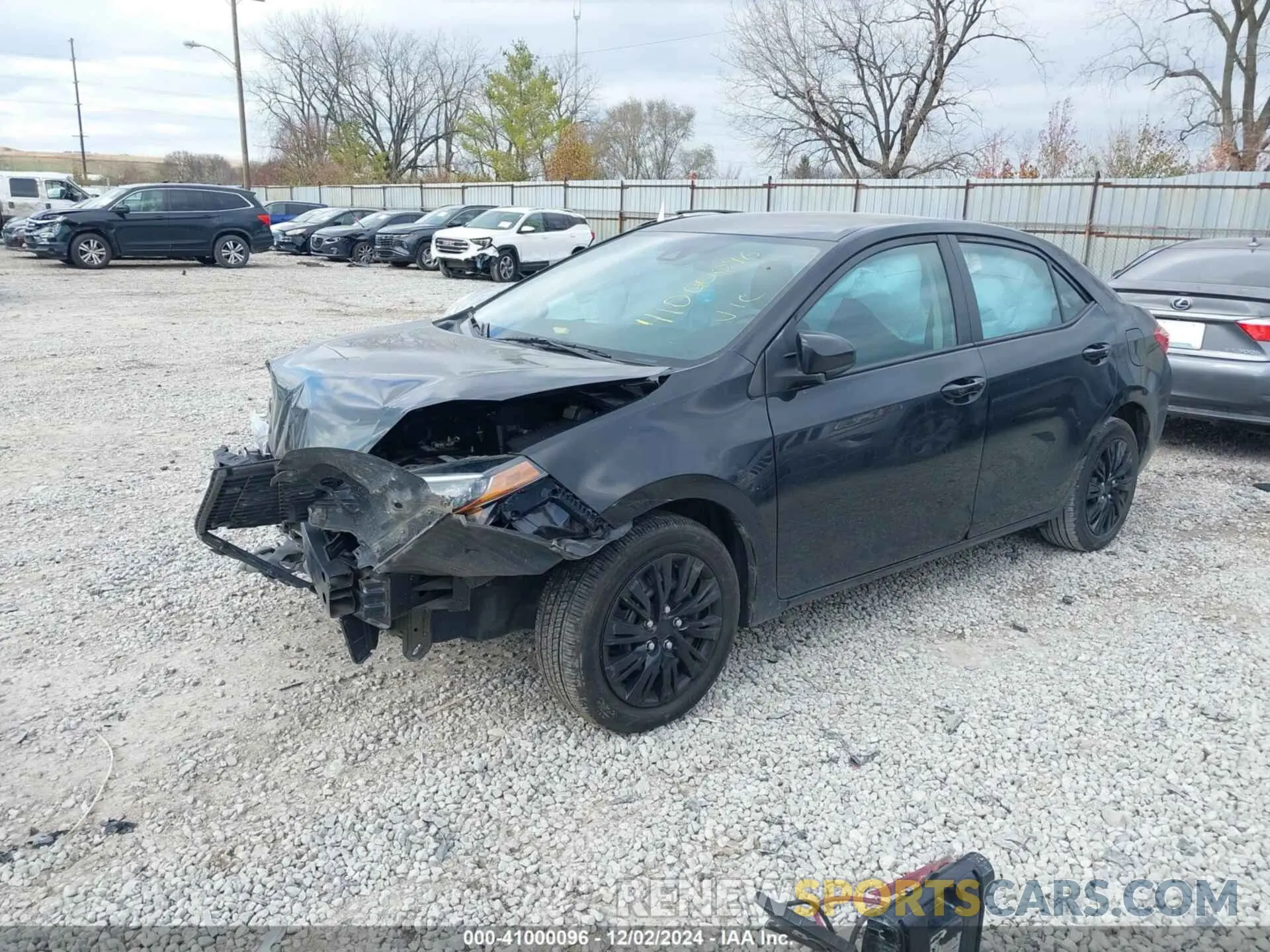 2 fotografías del automóvil dañado 5YFBURHE0KP935089 TOYOTA COROLLA 2019