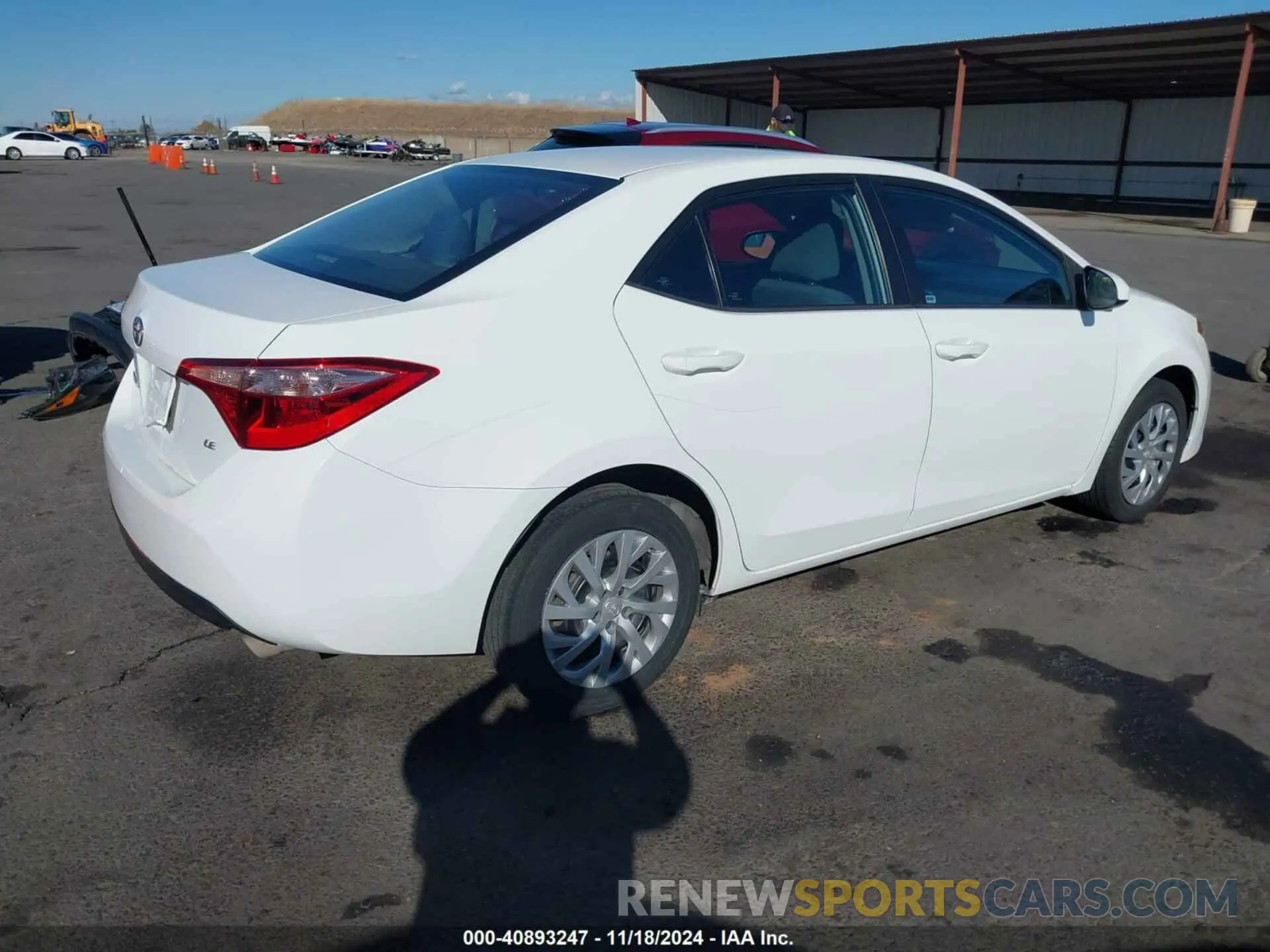 4 fotografías del automóvil dañado 5YFBURHE0KP935772 TOYOTA COROLLA 2019