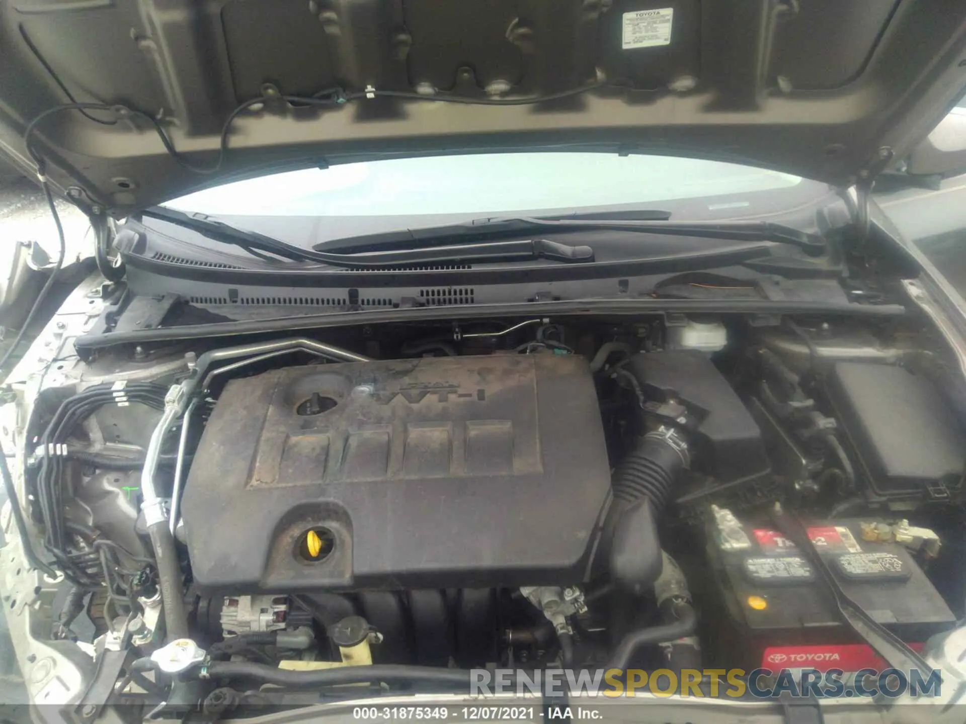 10 fotografías del automóvil dañado 5YFBURHE0KP947081 TOYOTA COROLLA 2019
