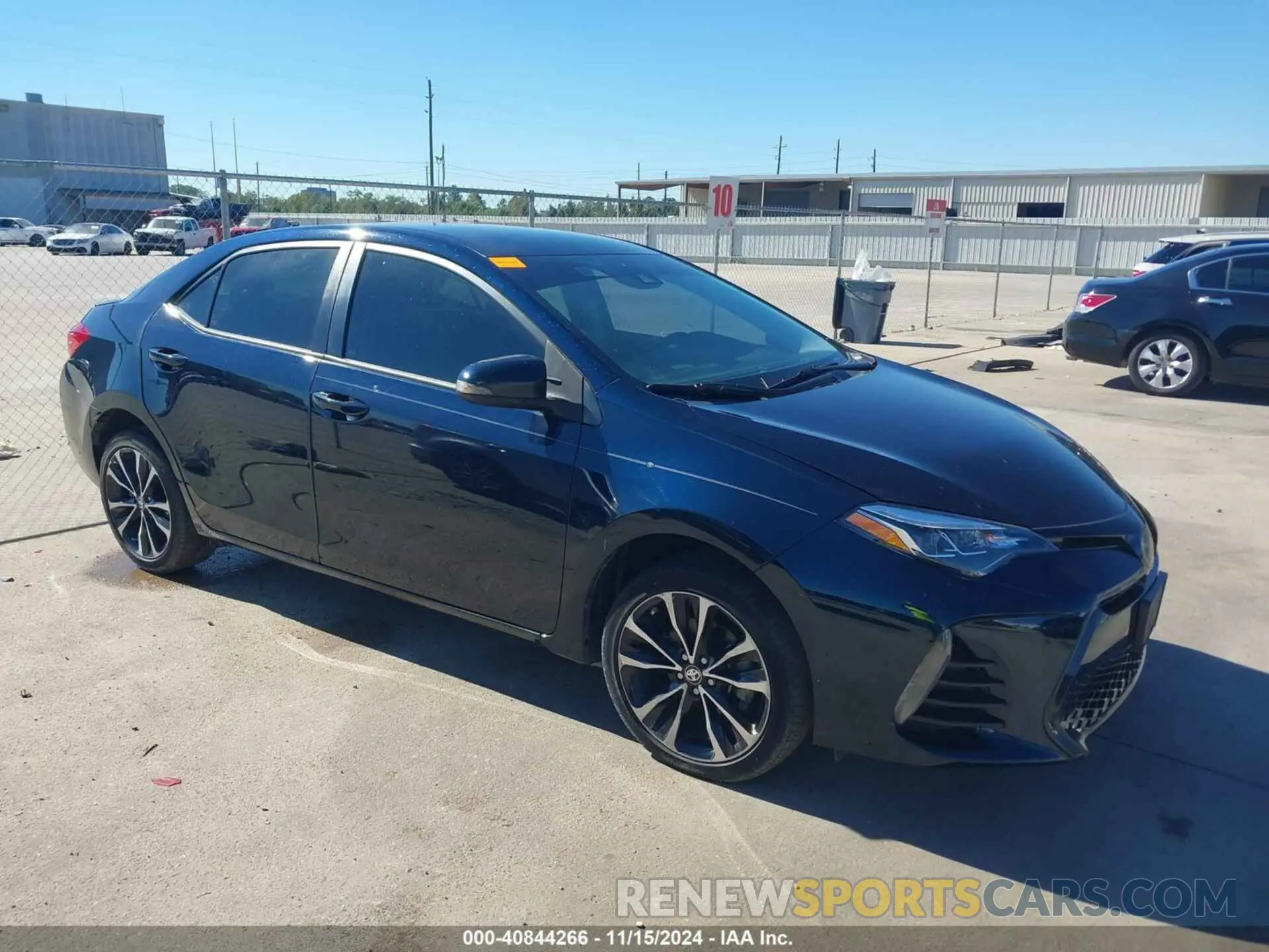 1 fotografías del automóvil dañado 5YFBURHE1KP869104 TOYOTA COROLLA 2019