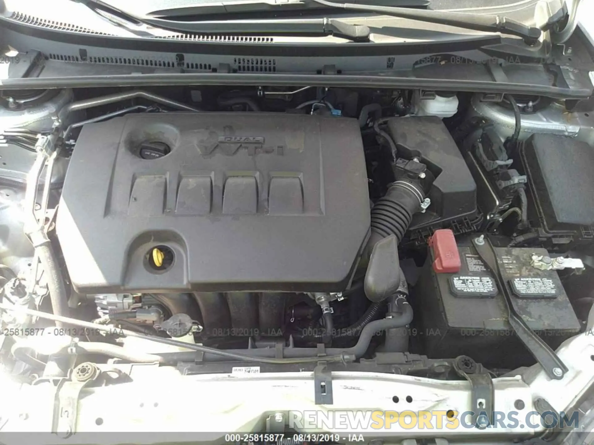 10 fotografías del automóvil dañado 5YFBURHE1KP870351 TOYOTA COROLLA 2019