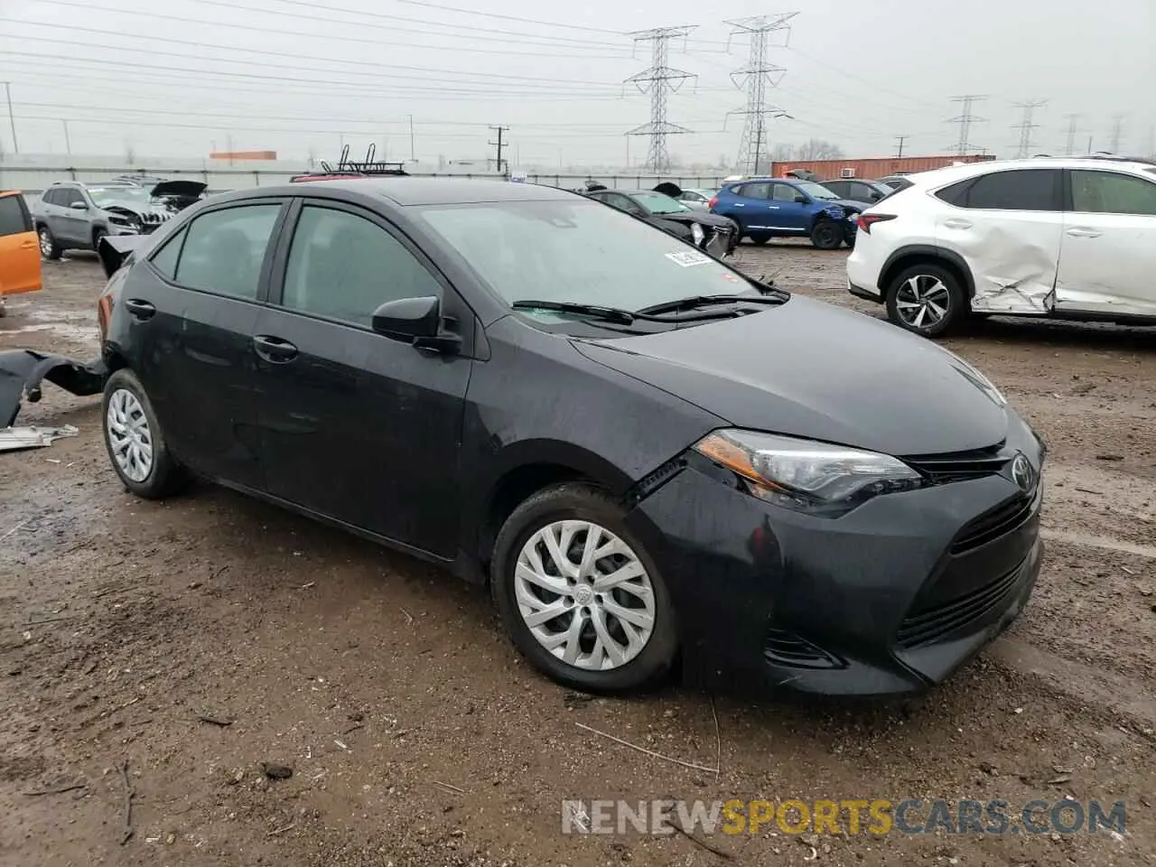 4 fotografías del automóvil dañado 5YFBURHE1KP876165 TOYOTA COROLLA 2019