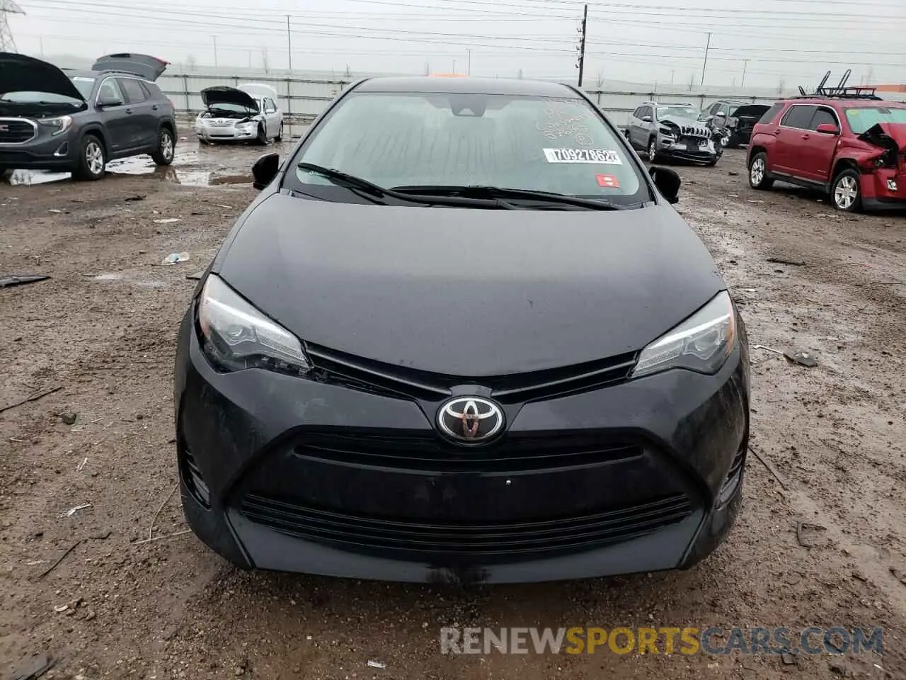 5 fotografías del automóvil dañado 5YFBURHE1KP876165 TOYOTA COROLLA 2019