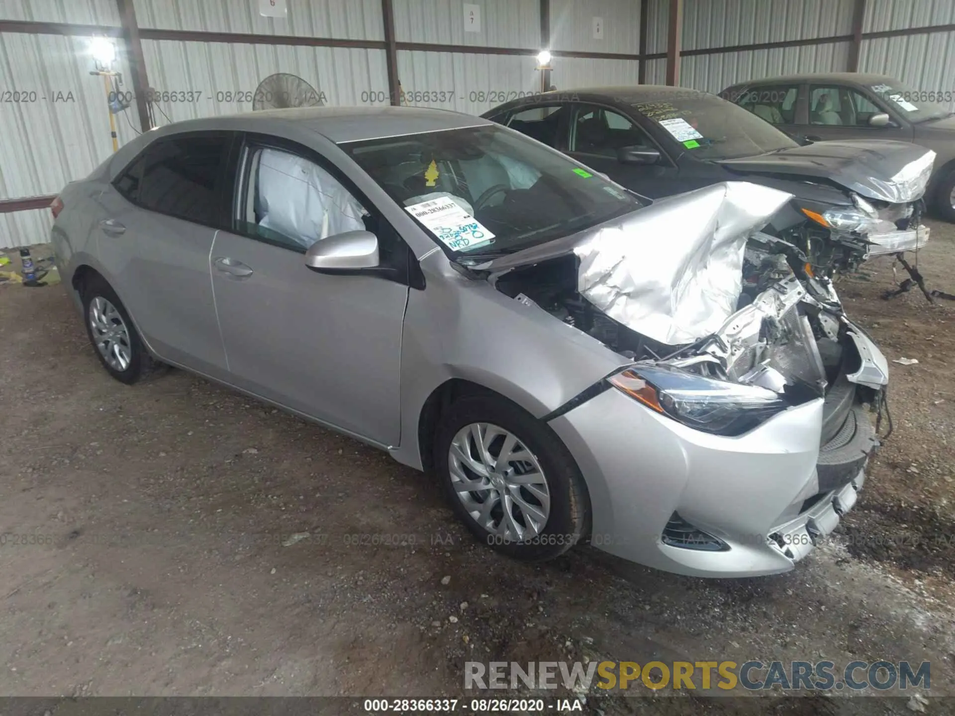 1 fotografías del automóvil dañado 5YFBURHE1KP878725 TOYOTA COROLLA 2019
