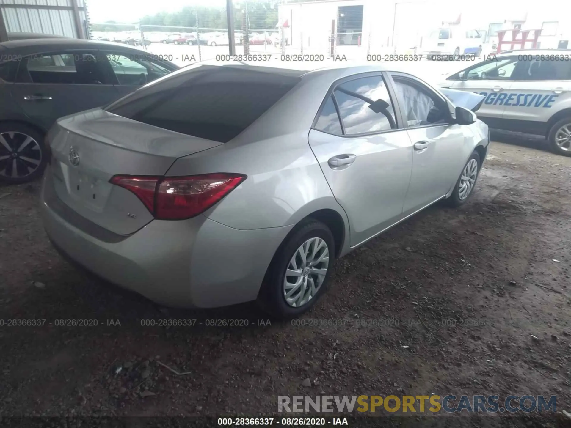 4 fotografías del automóvil dañado 5YFBURHE1KP878725 TOYOTA COROLLA 2019