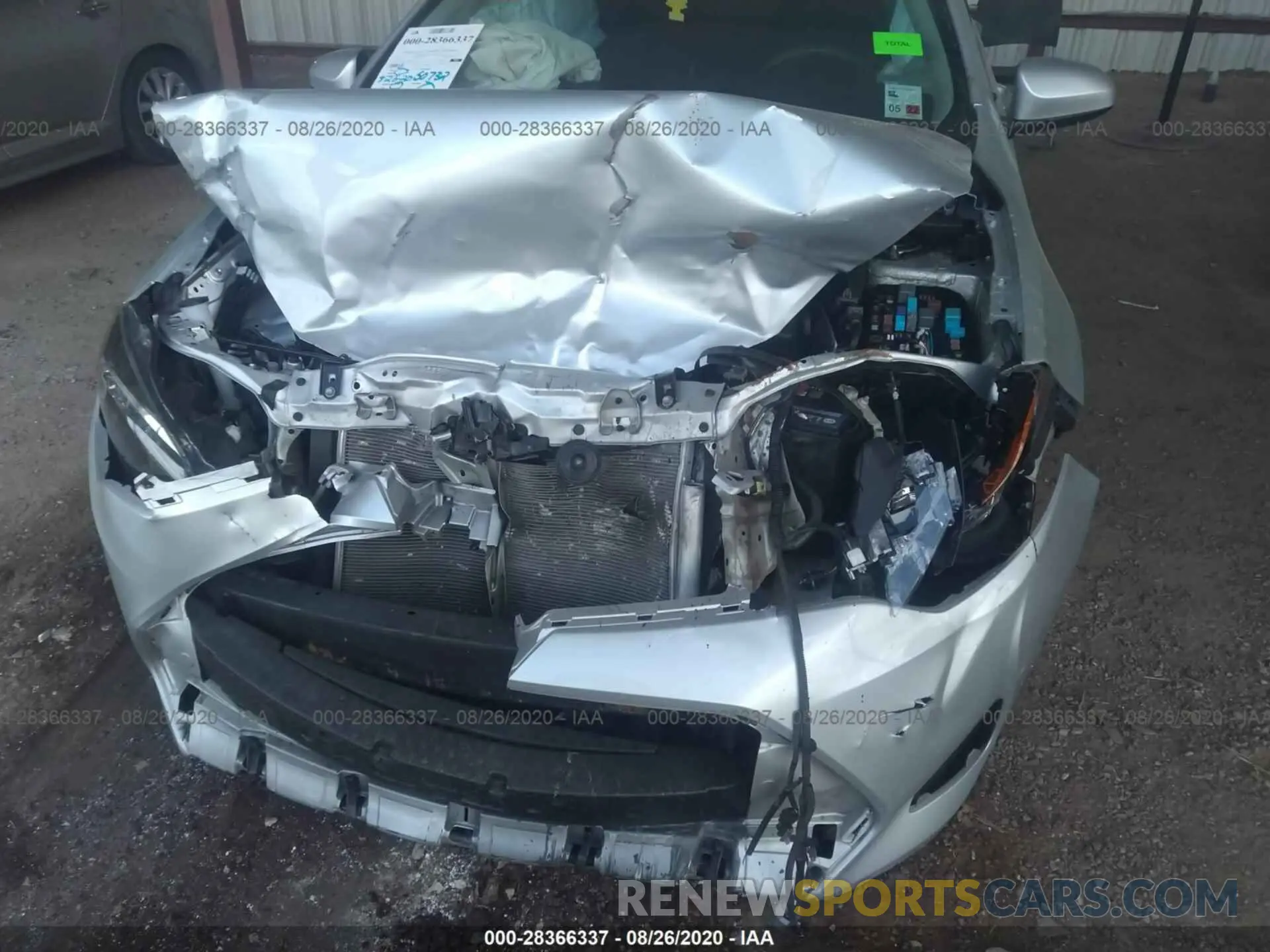 6 fotografías del automóvil dañado 5YFBURHE1KP878725 TOYOTA COROLLA 2019