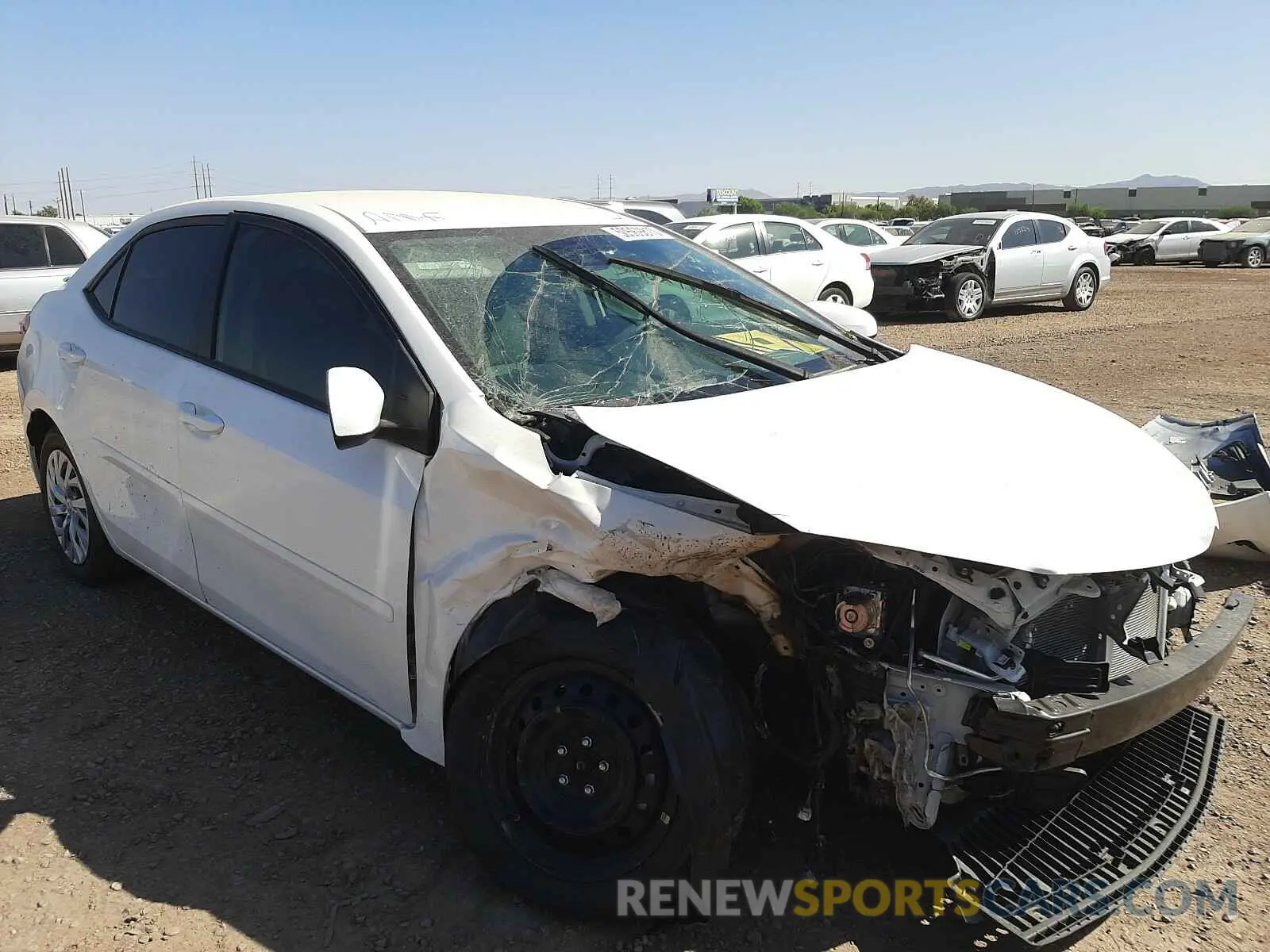 1 fotografías del automóvil dañado 5YFBURHE1KP879017 TOYOTA COROLLA 2019