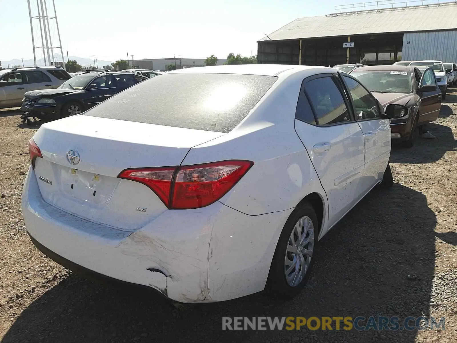 4 fotografías del automóvil dañado 5YFBURHE1KP879017 TOYOTA COROLLA 2019