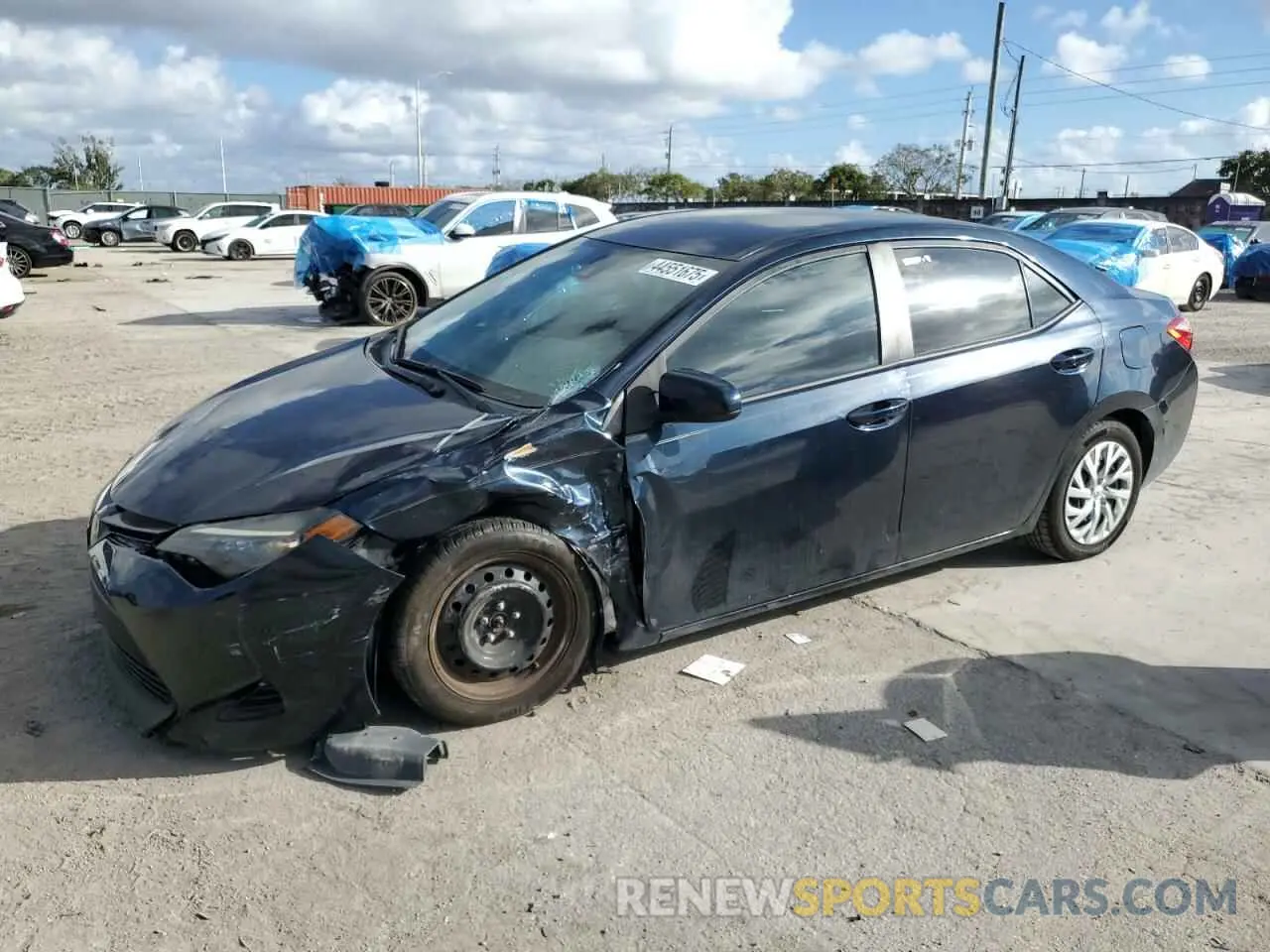 1 fotografías del automóvil dañado 5YFBURHE1KP879454 TOYOTA COROLLA 2019