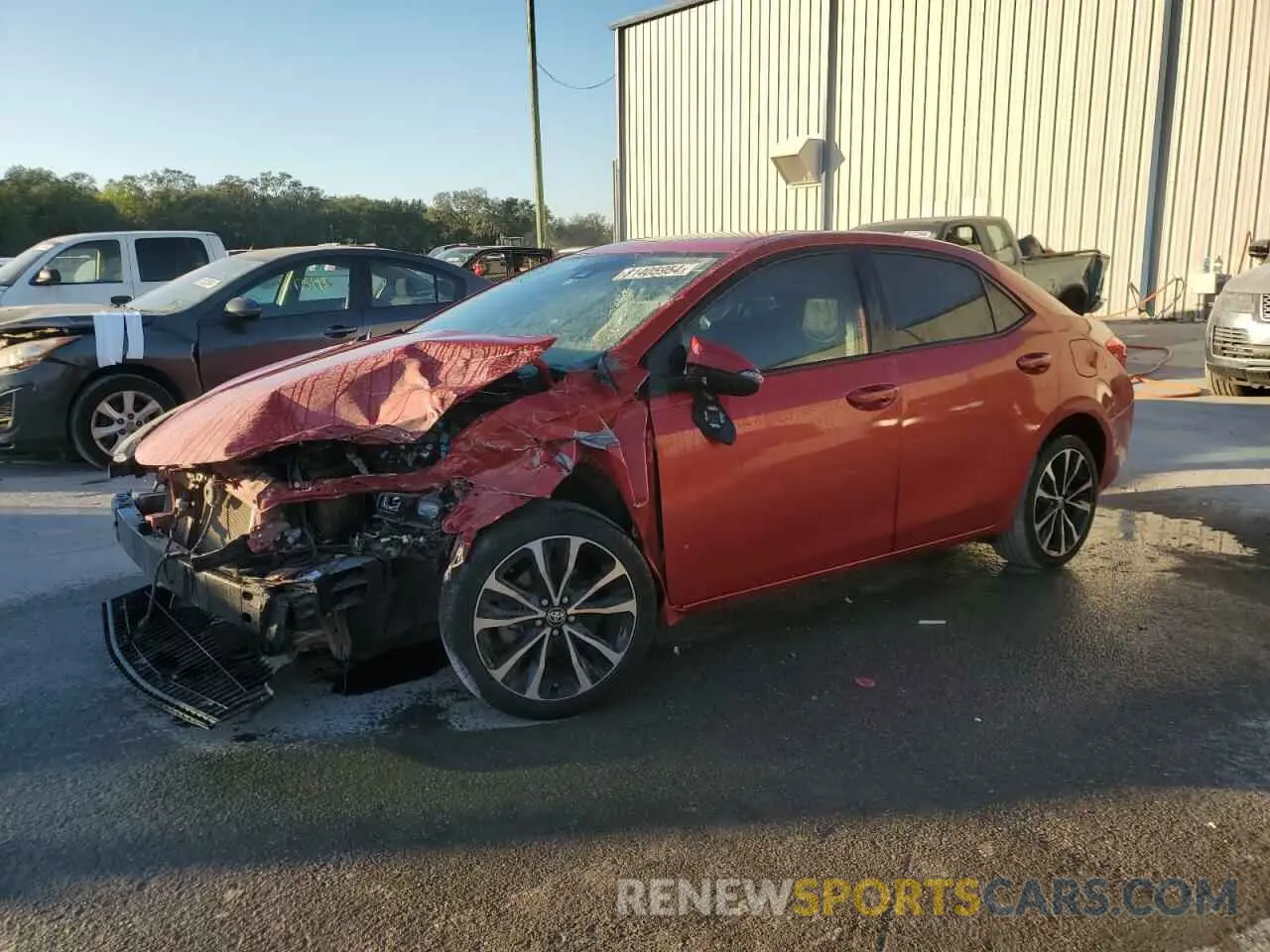 1 fotografías del automóvil dañado 5YFBURHE1KP884556 TOYOTA COROLLA 2019