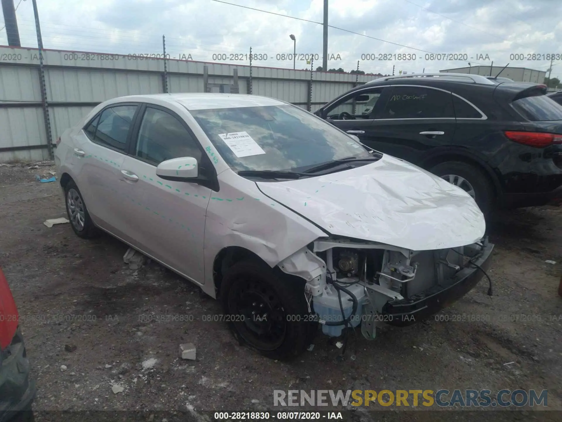 1 fotografías del automóvil dañado 5YFBURHE1KP888378 TOYOTA COROLLA 2019