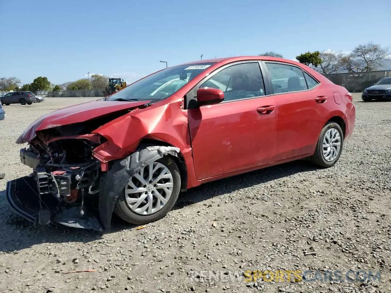 1 fotografías del automóvil dañado 5YFBURHE1KP889806 TOYOTA COROLLA 2019