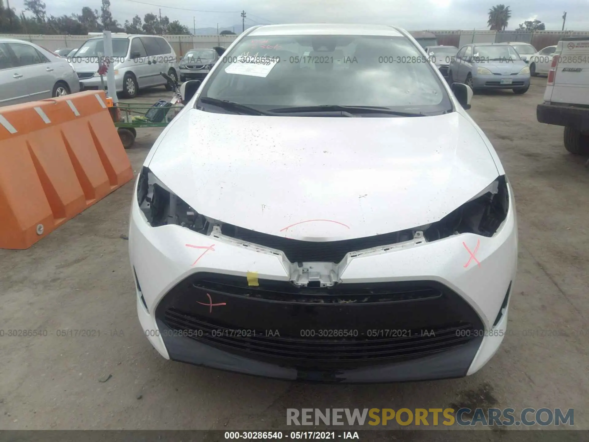 6 fotografías del automóvil dañado 5YFBURHE1KP892690 TOYOTA COROLLA 2019