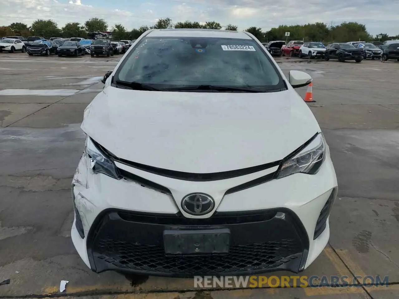 5 fotografías del automóvil dañado 5YFBURHE1KP897873 TOYOTA COROLLA 2019