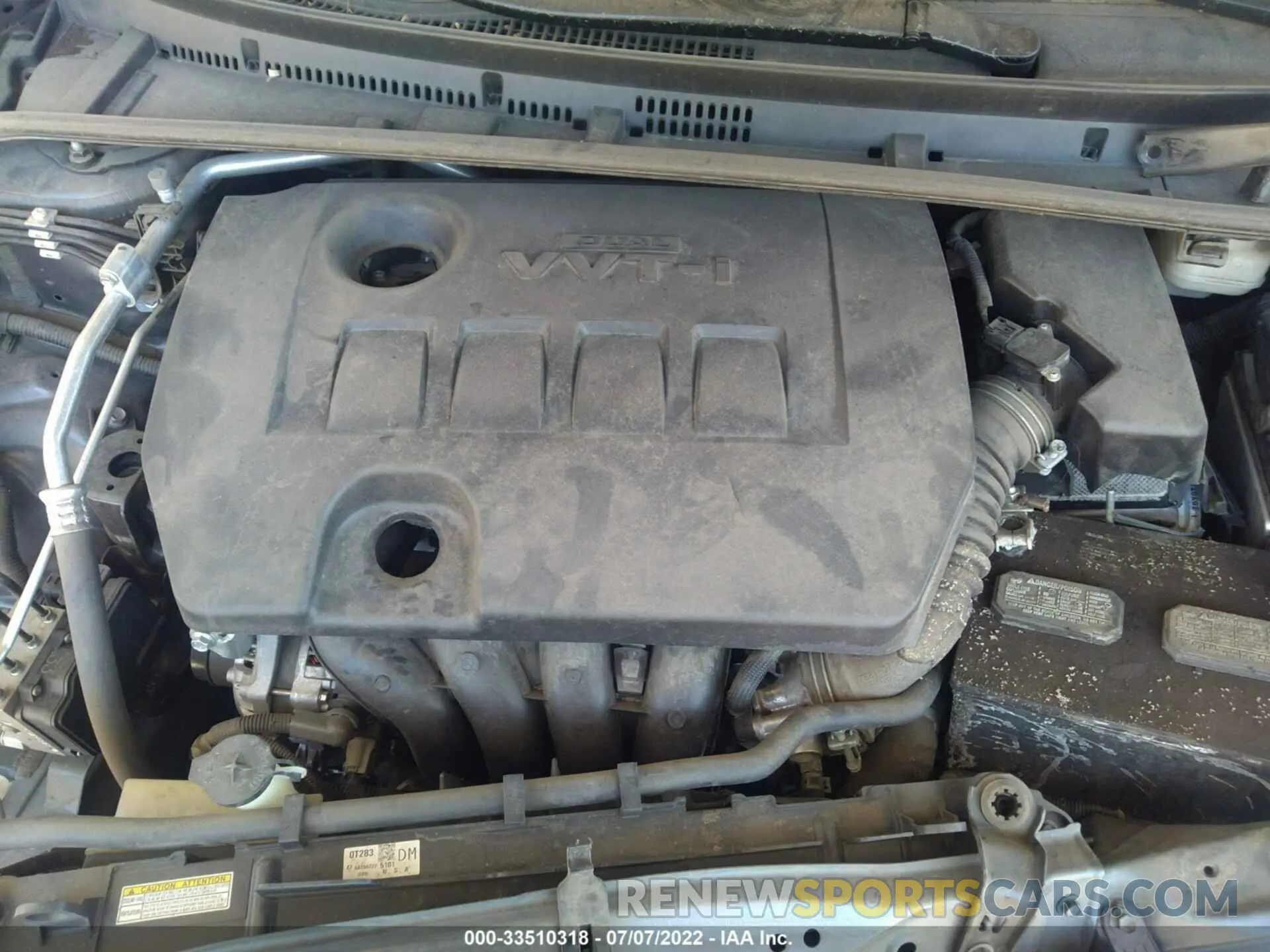 10 fotografías del automóvil dañado 5YFBURHE1KP898702 TOYOTA COROLLA 2019