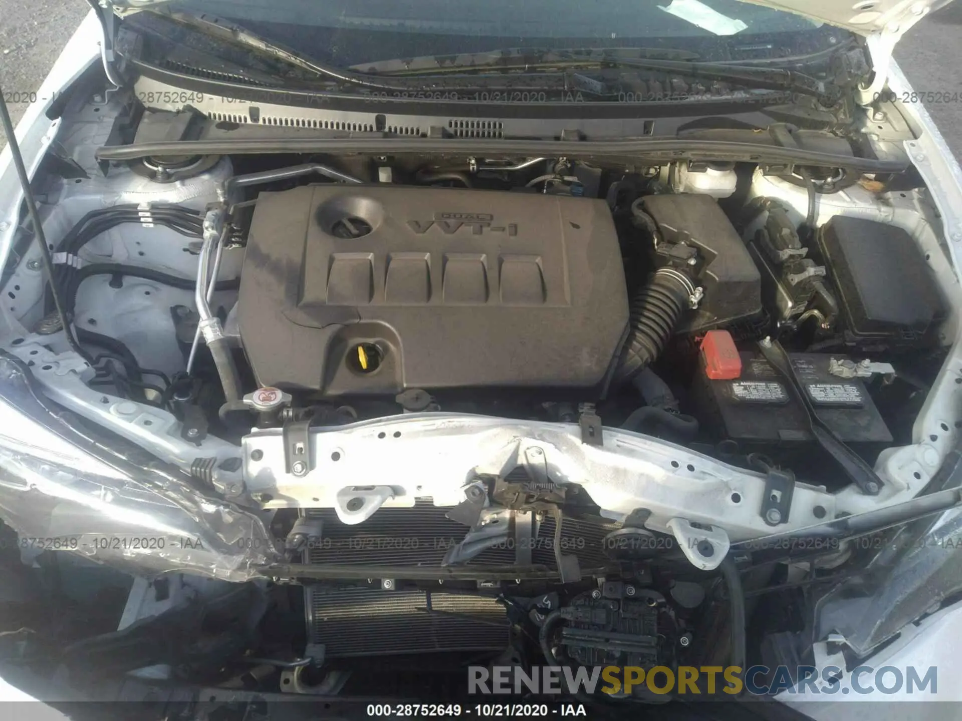 10 fotografías del automóvil dañado 5YFBURHE1KP904658 TOYOTA COROLLA 2019