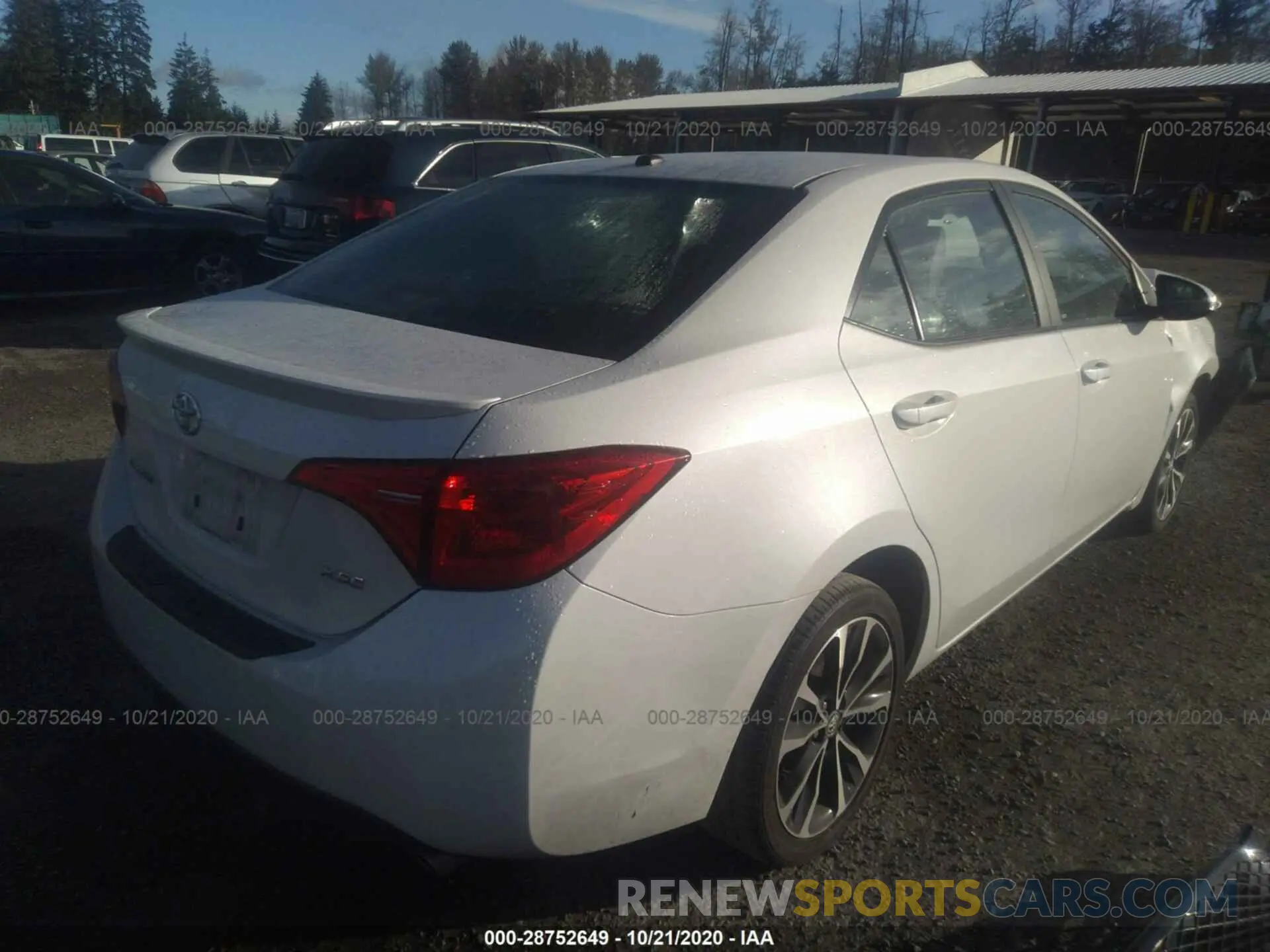 4 fotografías del automóvil dañado 5YFBURHE1KP904658 TOYOTA COROLLA 2019