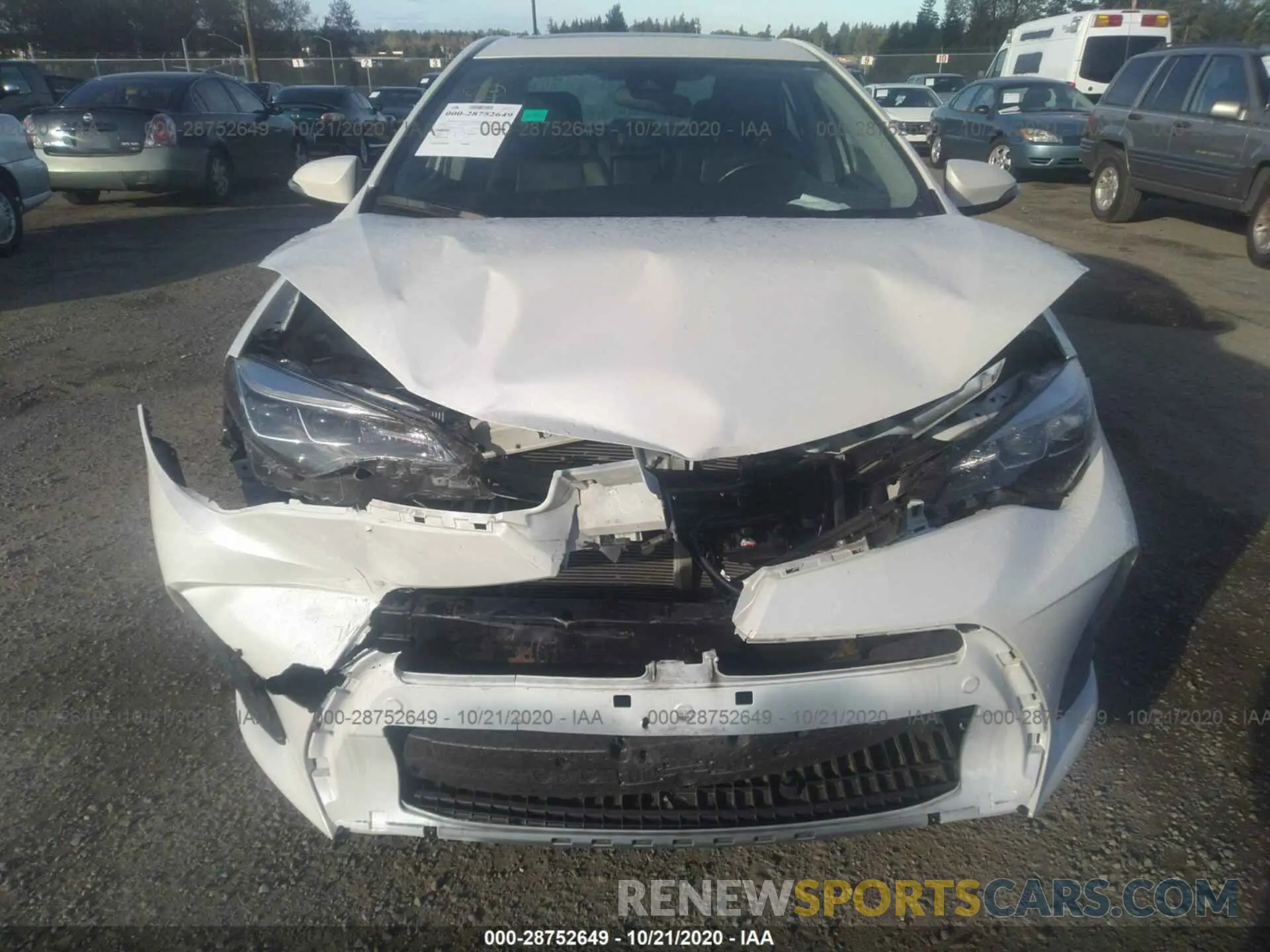 6 fotografías del automóvil dañado 5YFBURHE1KP904658 TOYOTA COROLLA 2019