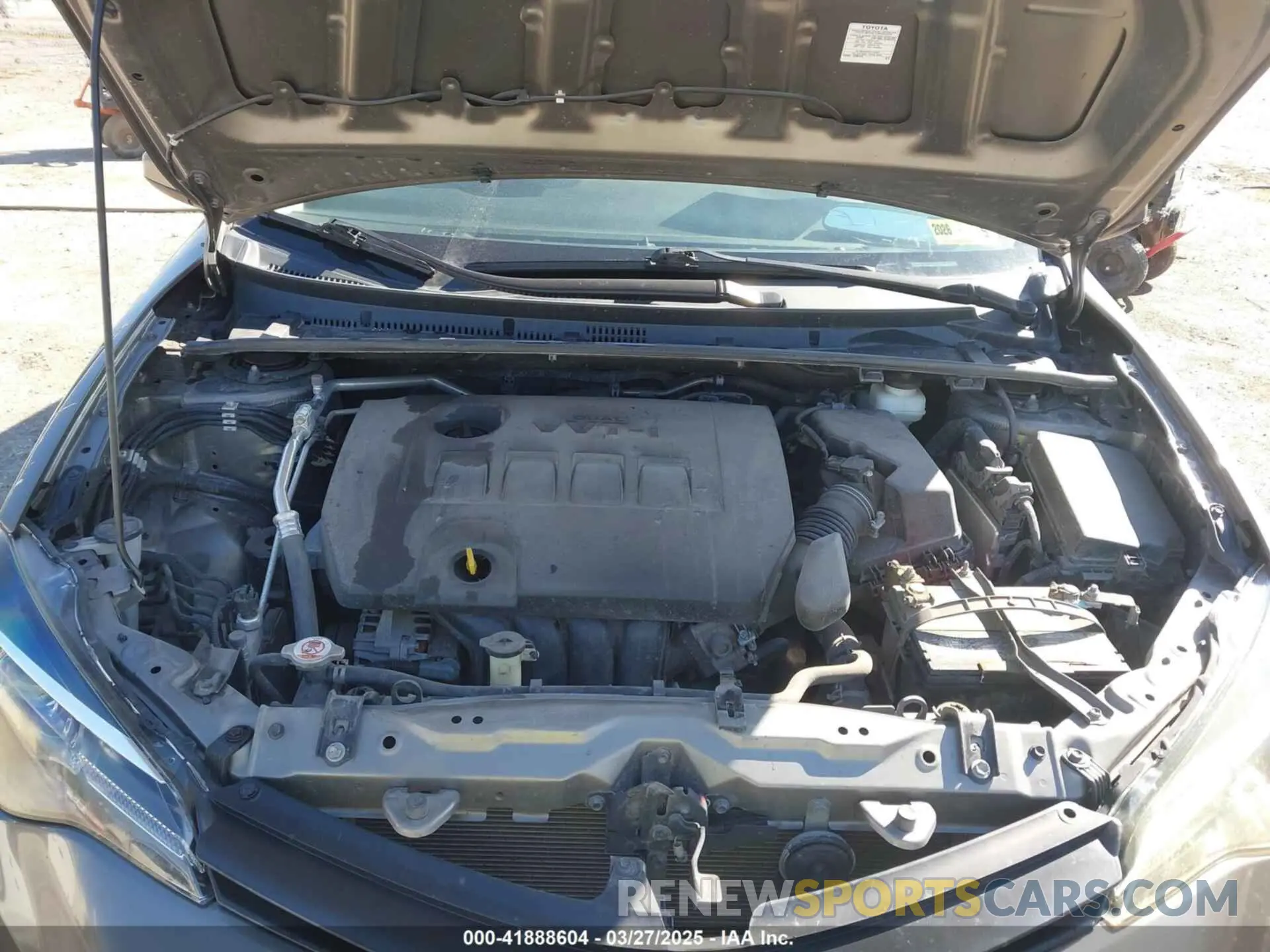 10 fotografías del automóvil dañado 5YFBURHE1KP905180 TOYOTA COROLLA 2019