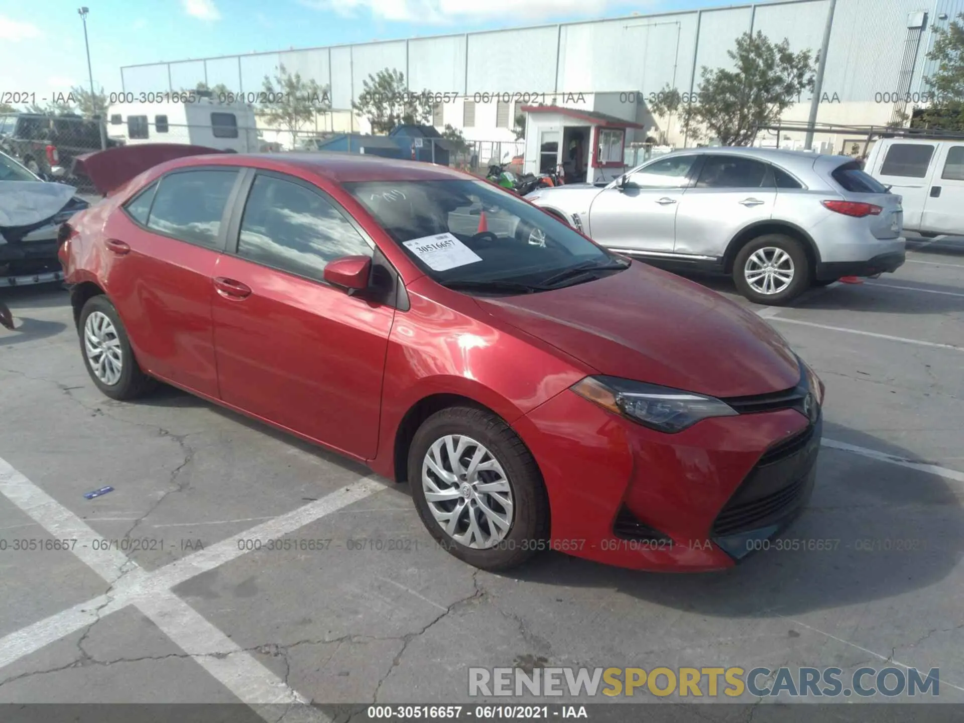 1 fotografías del automóvil dañado 5YFBURHE1KP906412 TOYOTA COROLLA 2019