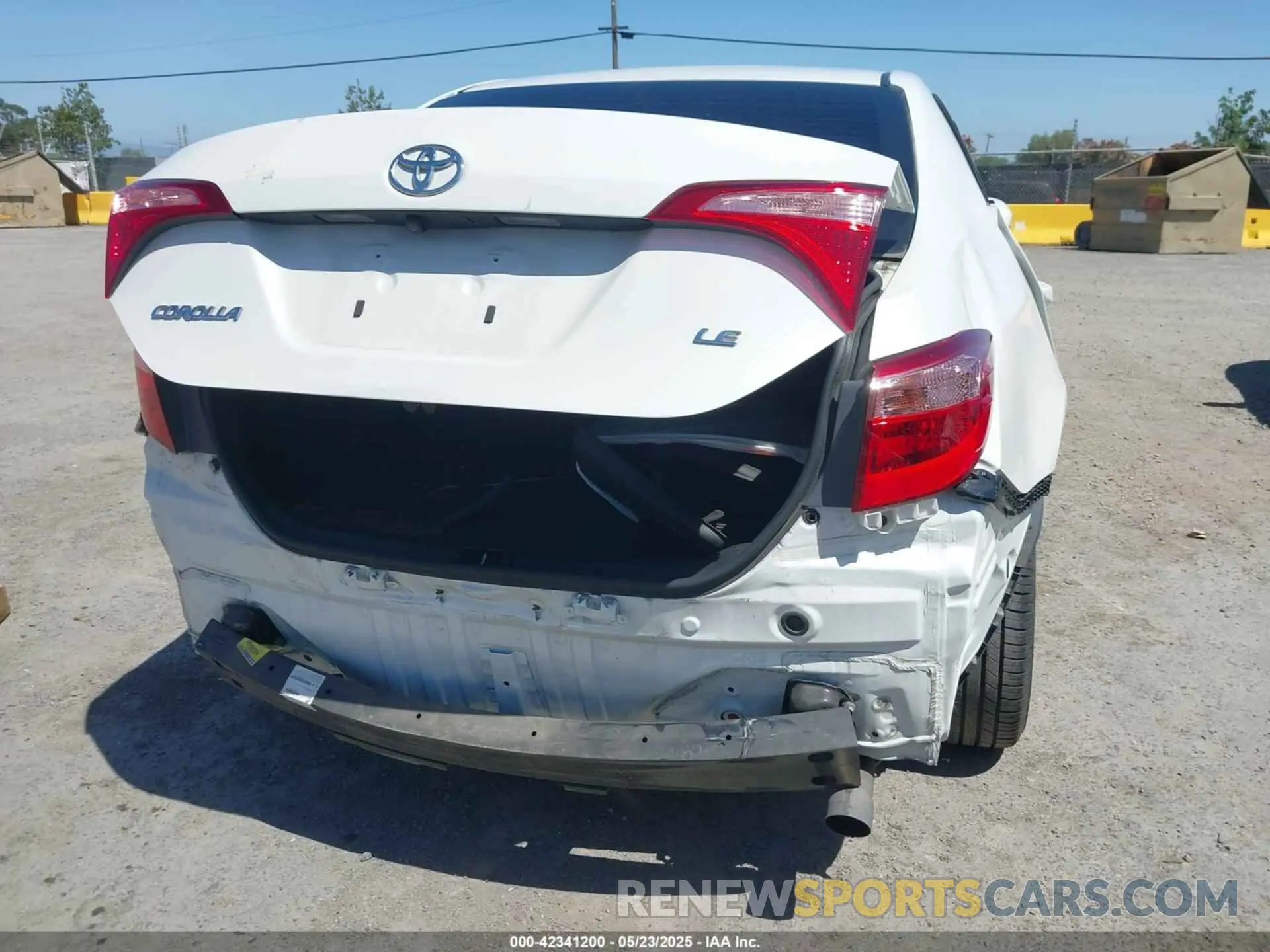 6 fotografías del automóvil dañado 5YFBURHE1KP918172 TOYOTA COROLLA 2019