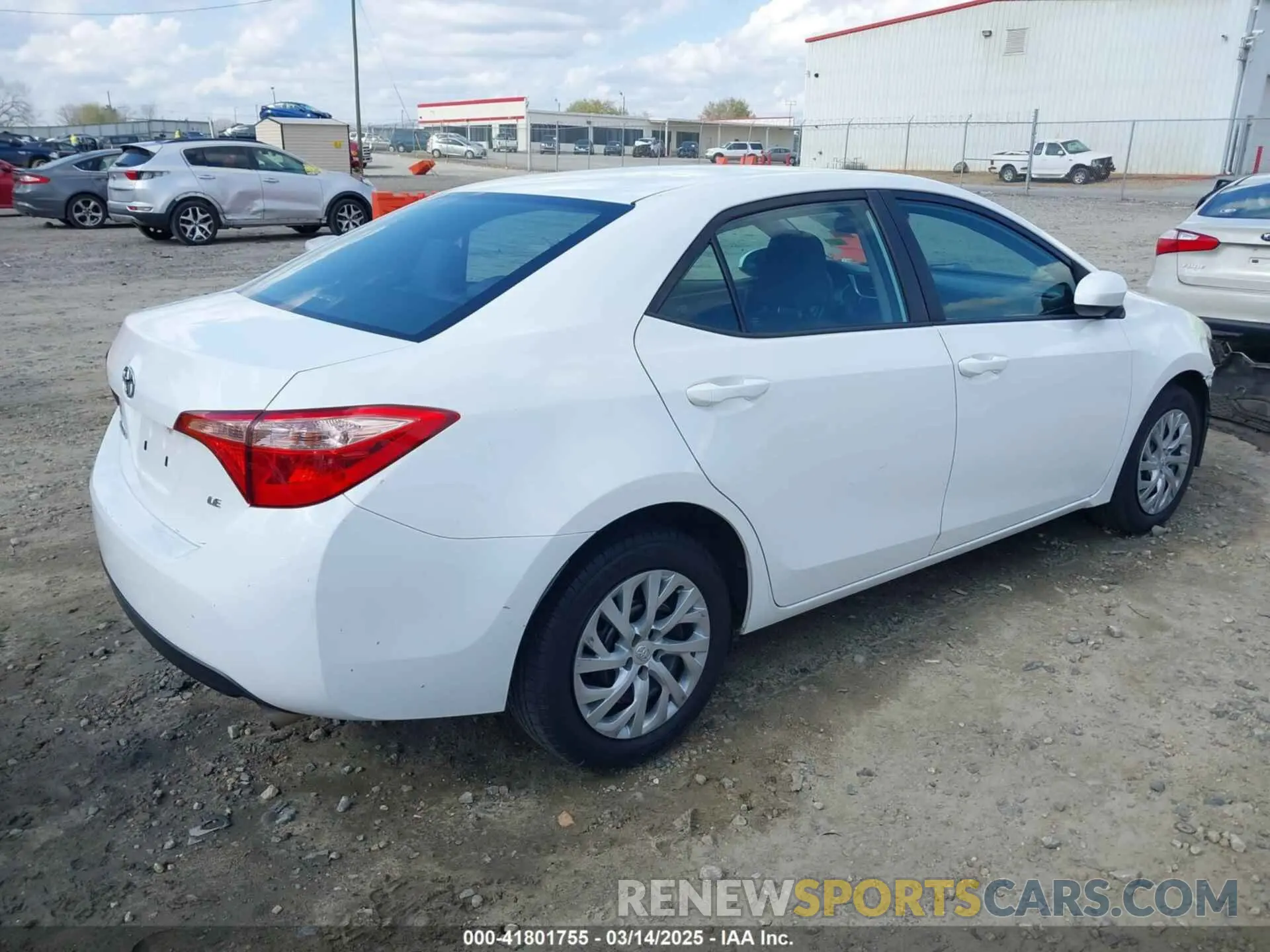 4 fotografías del automóvil dañado 5YFBURHE1KP920004 TOYOTA COROLLA 2019