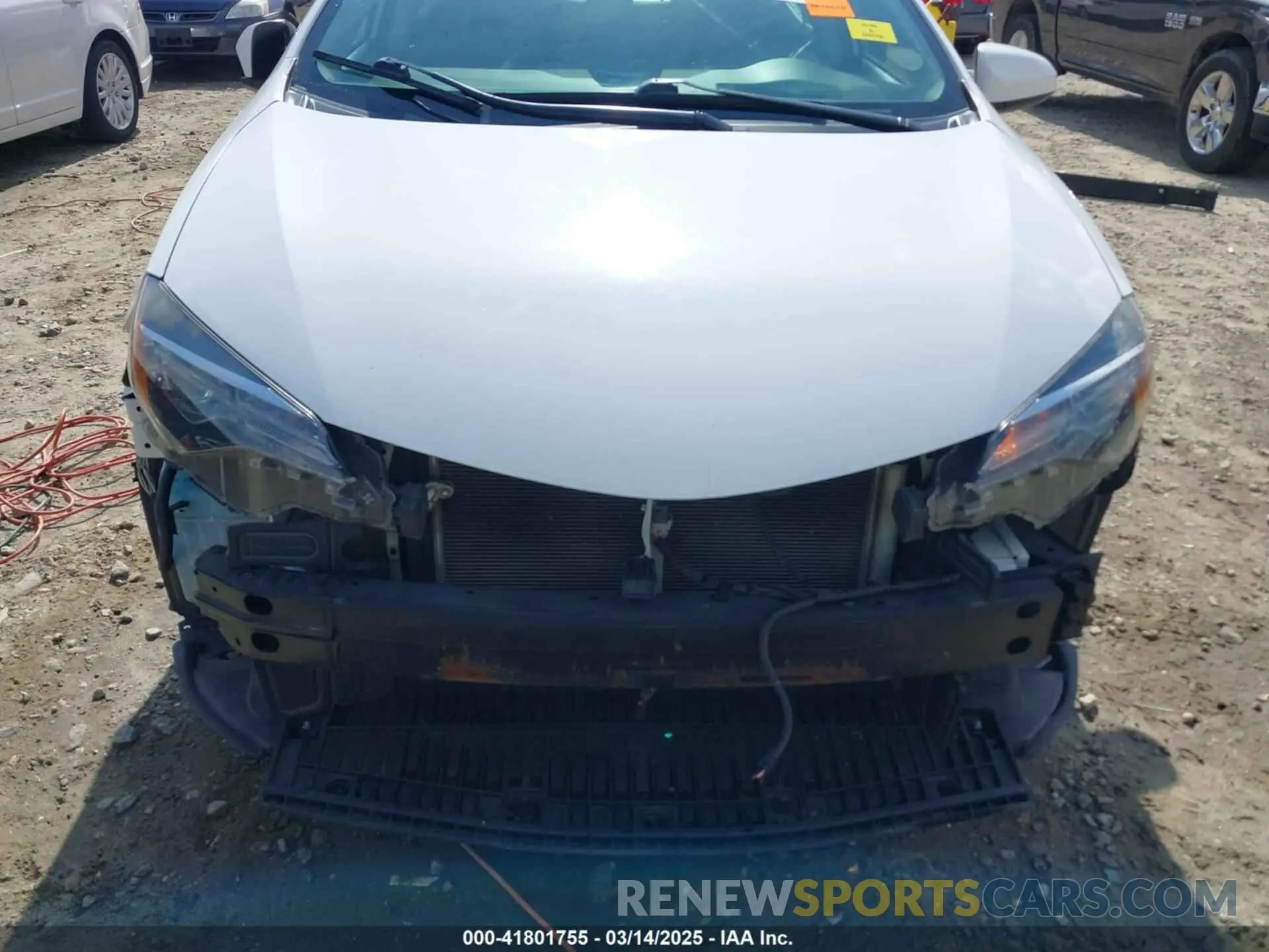 6 fotografías del automóvil dañado 5YFBURHE1KP920004 TOYOTA COROLLA 2019