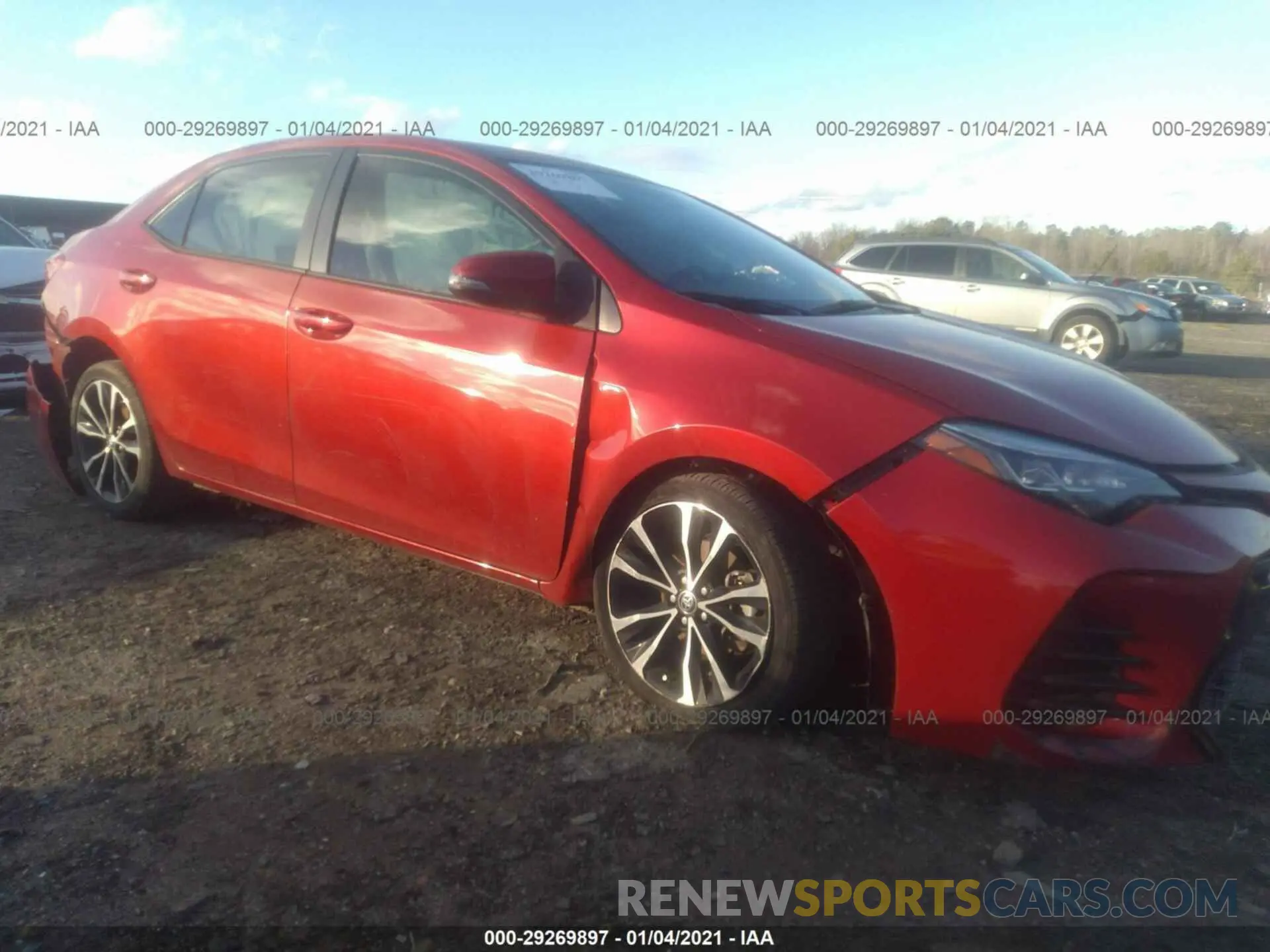 1 fotografías del automóvil dañado 5YFBURHE1KP921279 TOYOTA COROLLA 2019