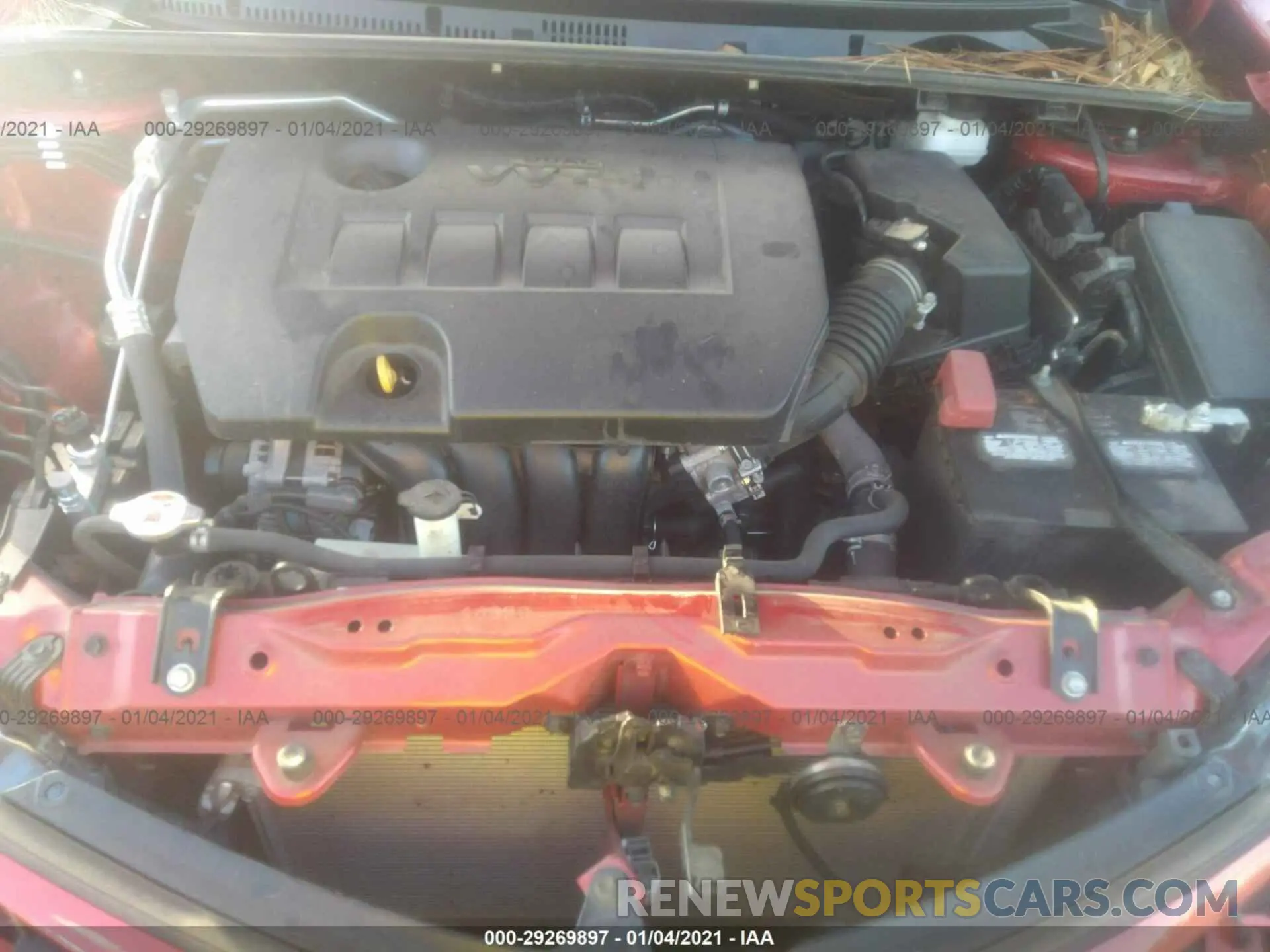 10 fotografías del automóvil dañado 5YFBURHE1KP921279 TOYOTA COROLLA 2019