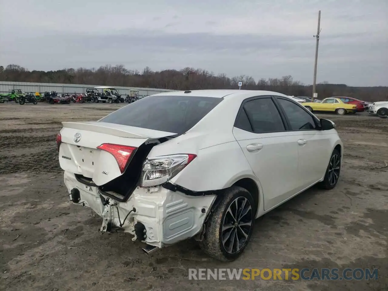 3 fotografías del automóvil dañado 5YFBURHE1KP926143 TOYOTA COROLLA 2019