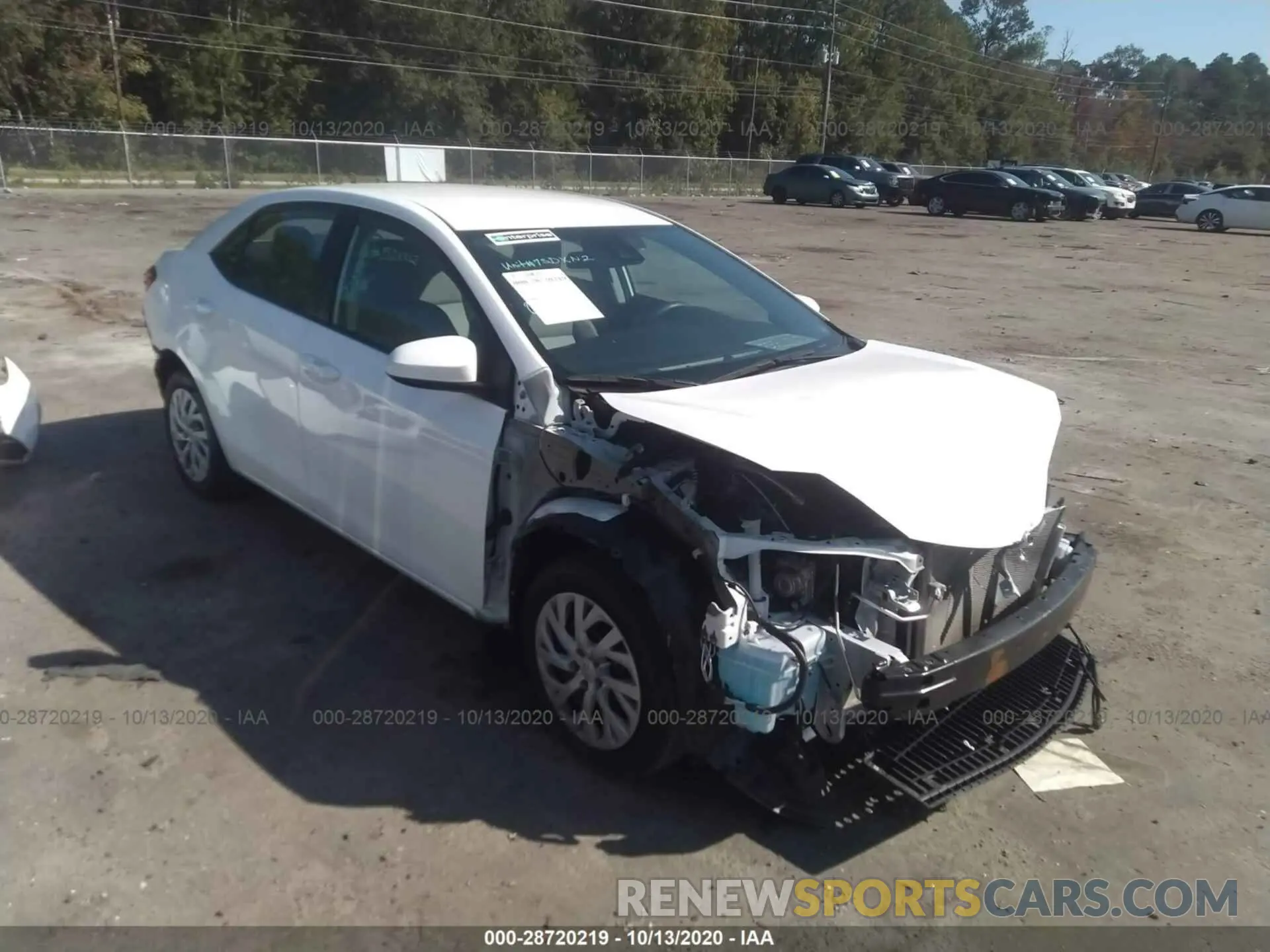 1 fotografías del automóvil dañado 5YFBURHE1KP932122 TOYOTA COROLLA 2019