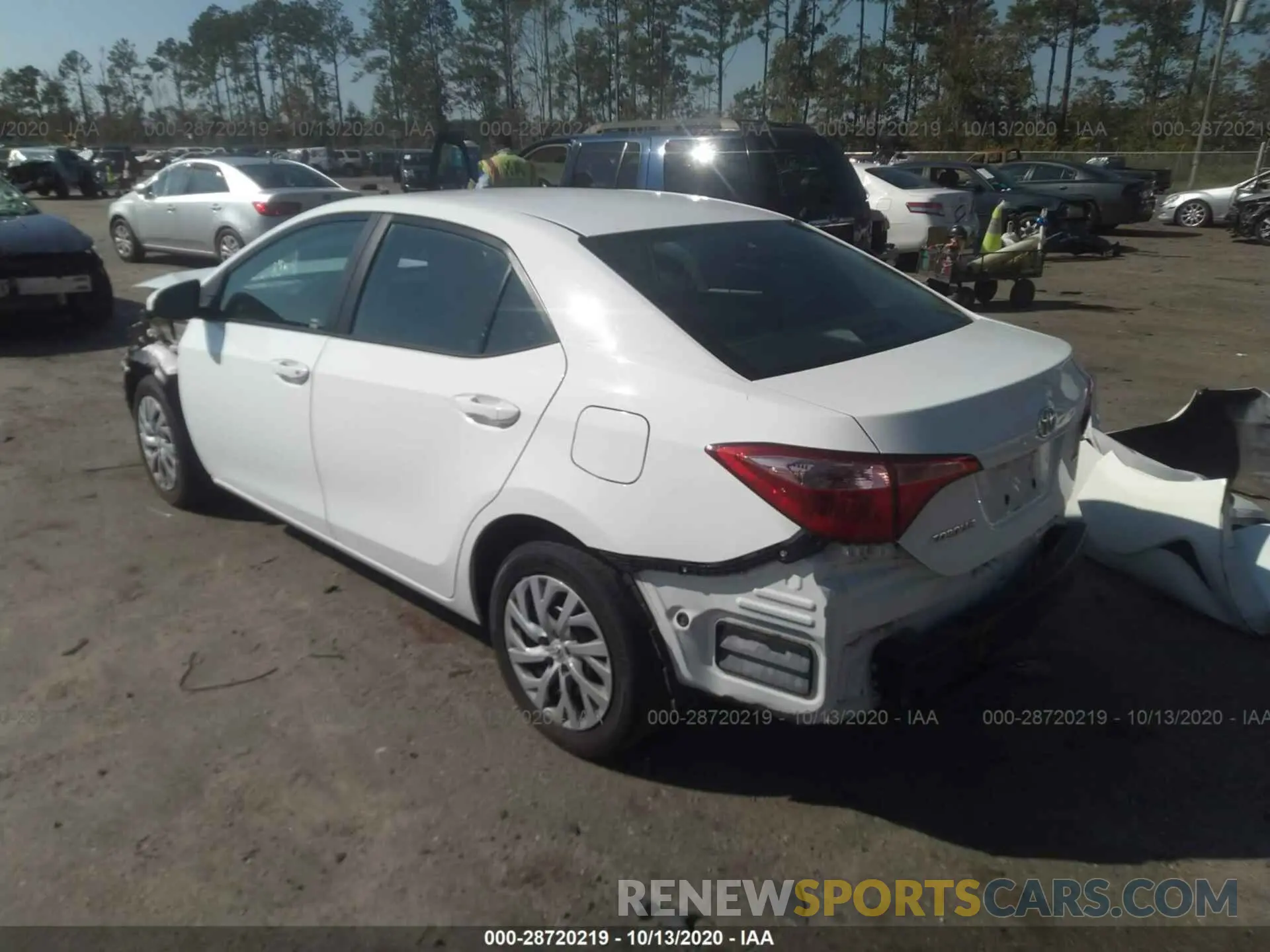 3 fotografías del automóvil dañado 5YFBURHE1KP932122 TOYOTA COROLLA 2019