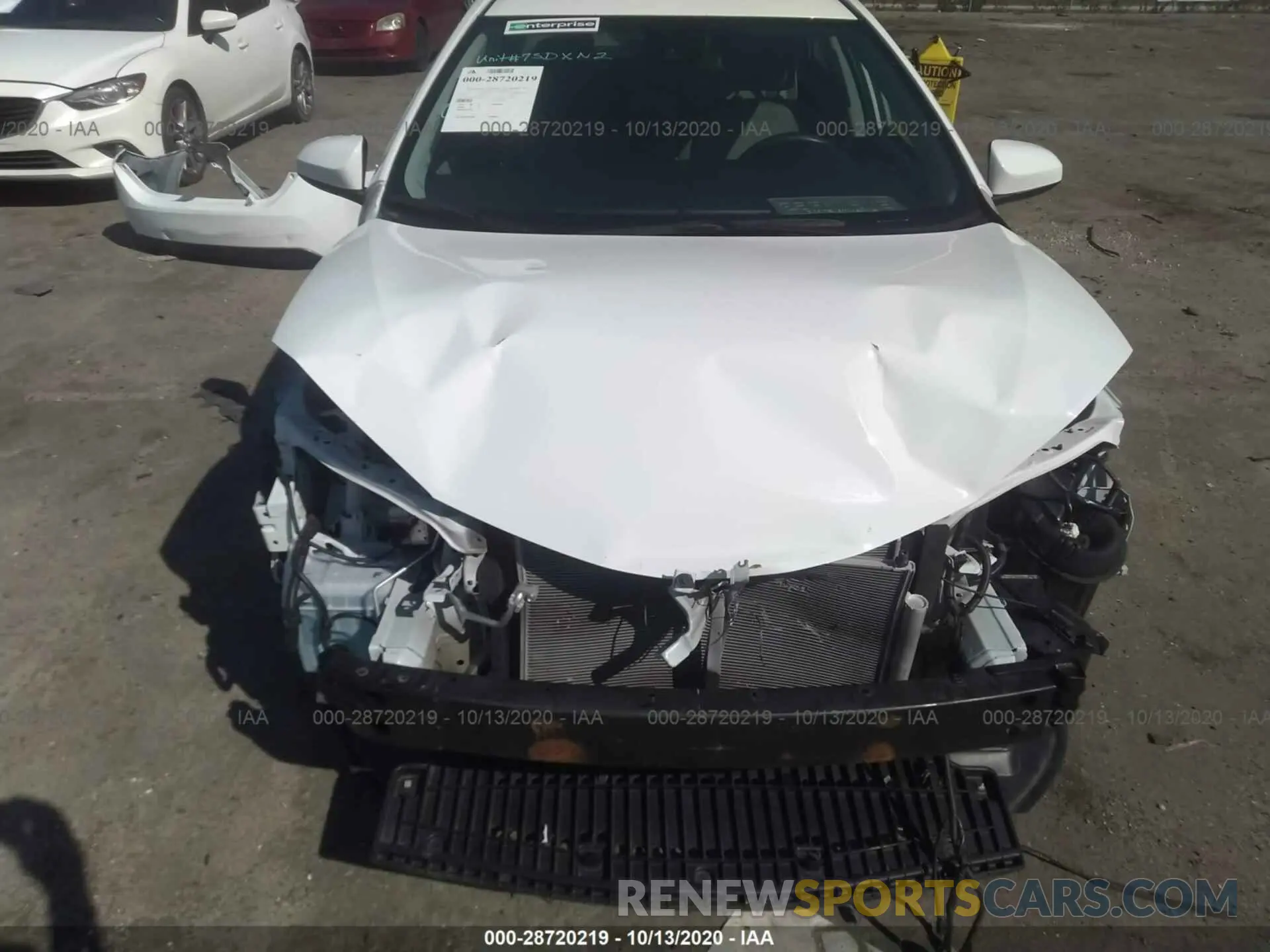 6 fotografías del automóvil dañado 5YFBURHE1KP932122 TOYOTA COROLLA 2019
