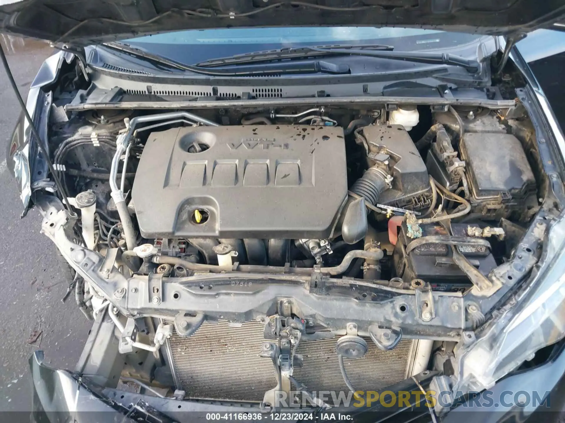 10 fotografías del automóvil dañado 5YFBURHE1KP932749 TOYOTA COROLLA 2019