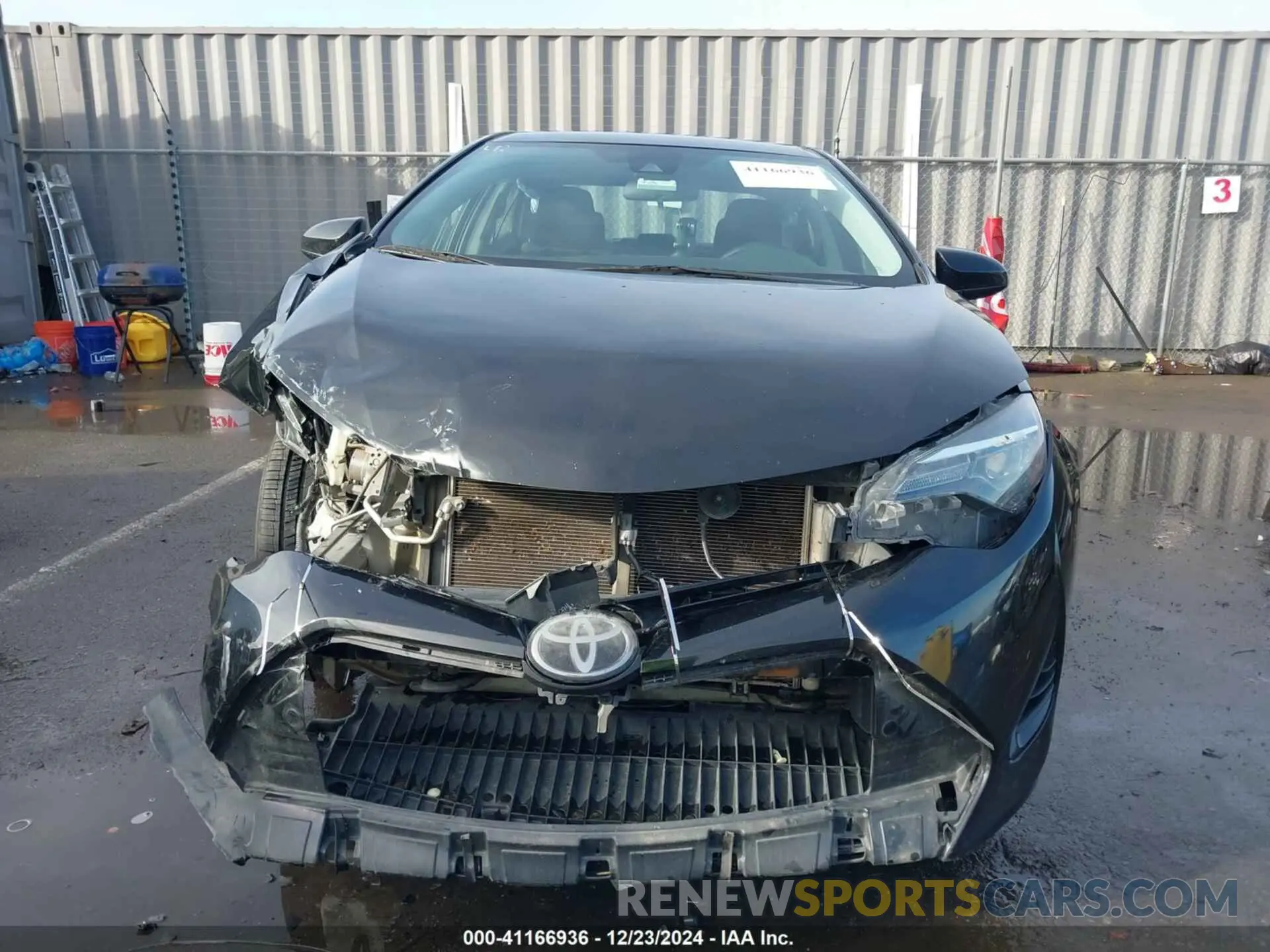 12 fotografías del automóvil dañado 5YFBURHE1KP932749 TOYOTA COROLLA 2019