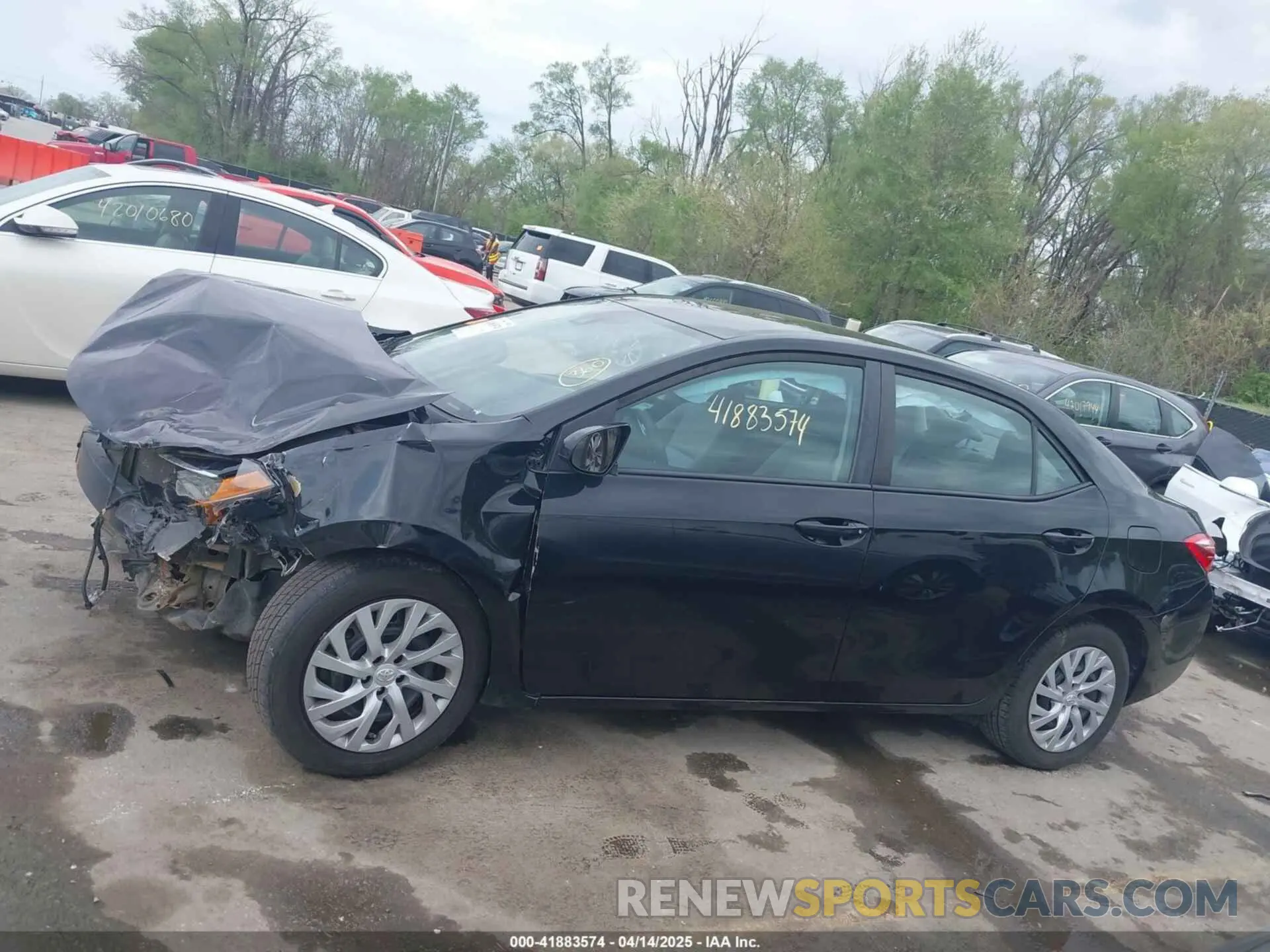 14 fotografías del automóvil dañado 5YFBURHE1KP933545 TOYOTA COROLLA 2019