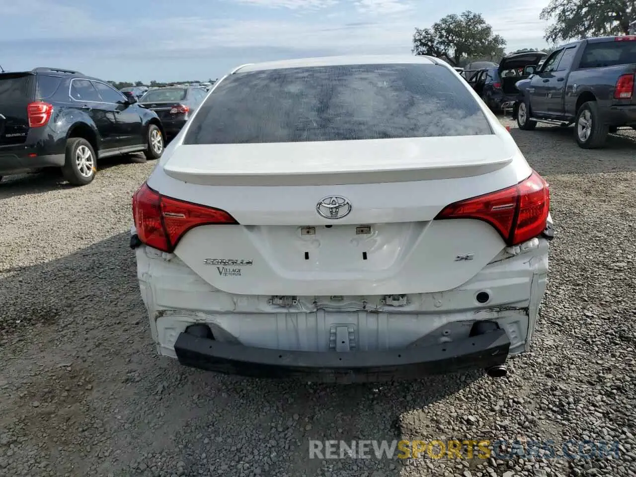 6 fotografías del automóvil dañado 5YFBURHE1KP941466 TOYOTA COROLLA 2019