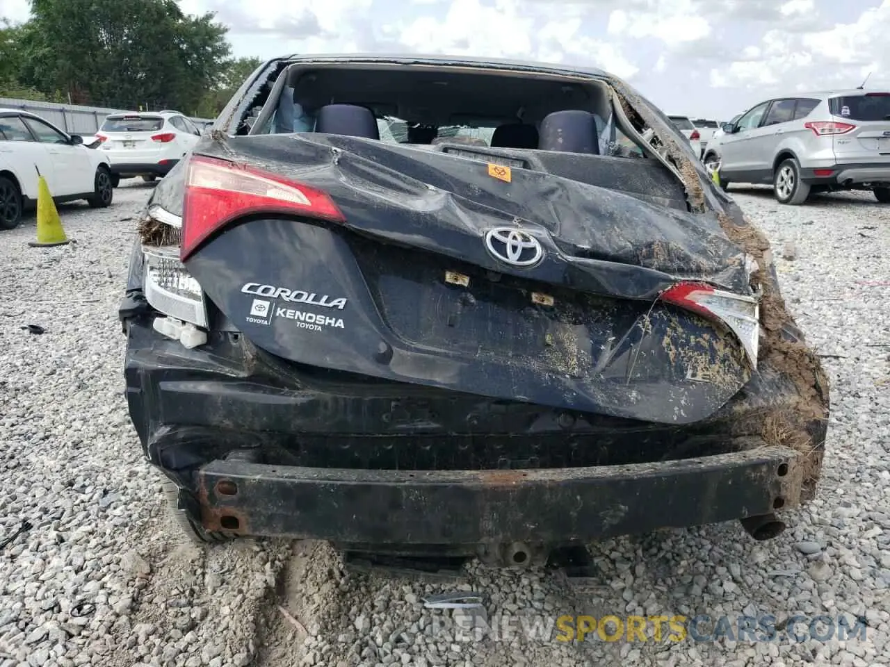 6 fotografías del automóvil dañado 5YFBURHE1KP944464 TOYOTA COROLLA 2019