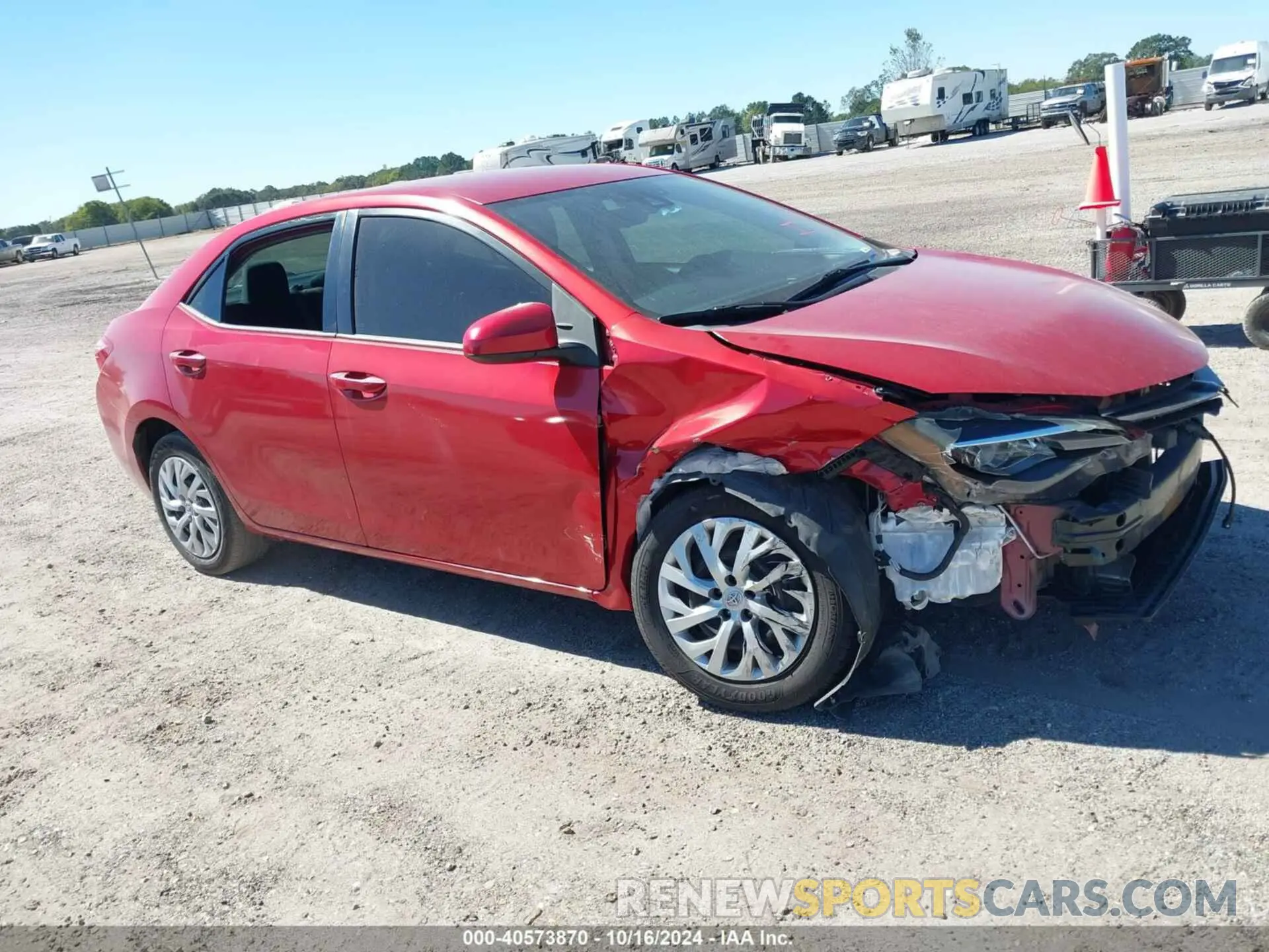 1 fotografías del automóvil dañado 5YFBURHE1KP945596 TOYOTA COROLLA 2019