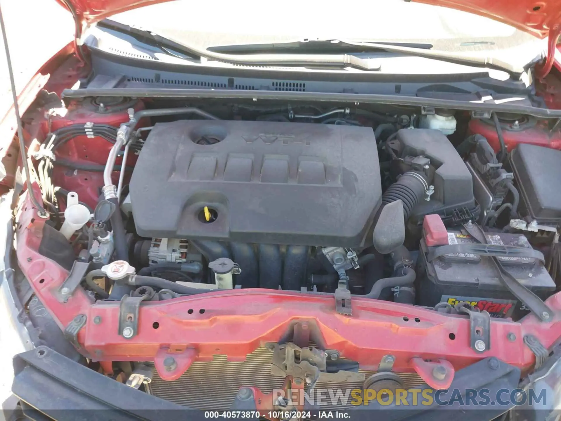 10 fotografías del automóvil dañado 5YFBURHE1KP945596 TOYOTA COROLLA 2019