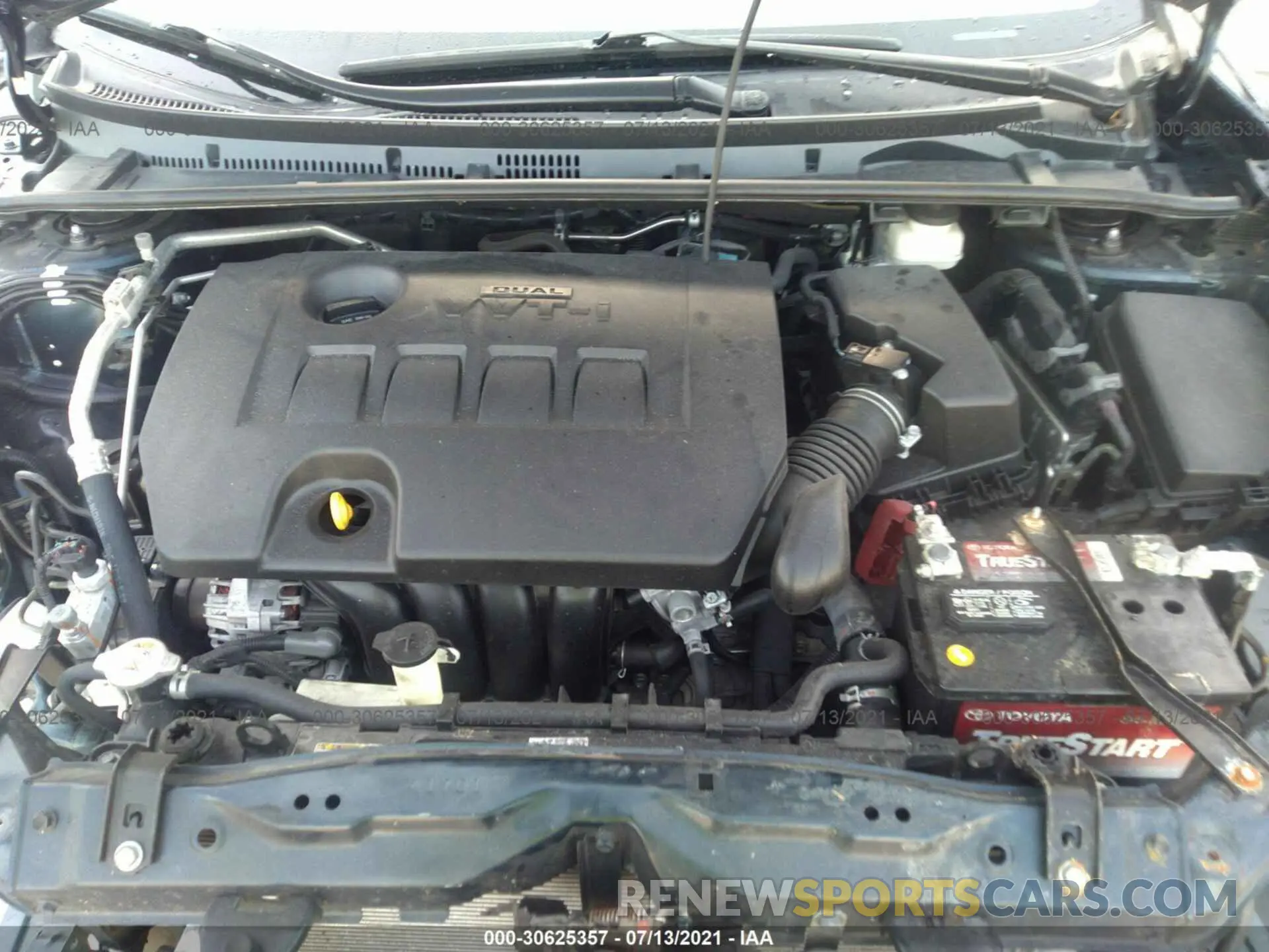 10 fotografías del automóvil dañado 5YFBURHE2KP867068 TOYOTA COROLLA 2019