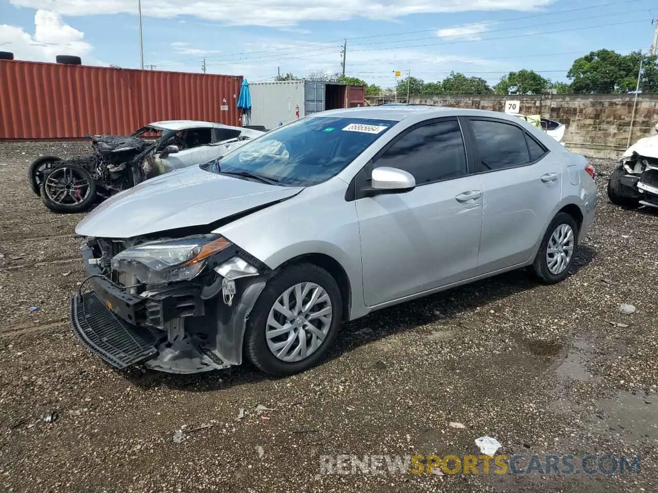 1 fotografías del automóvil dañado 5YFBURHE2KP869077 TOYOTA COROLLA 2019