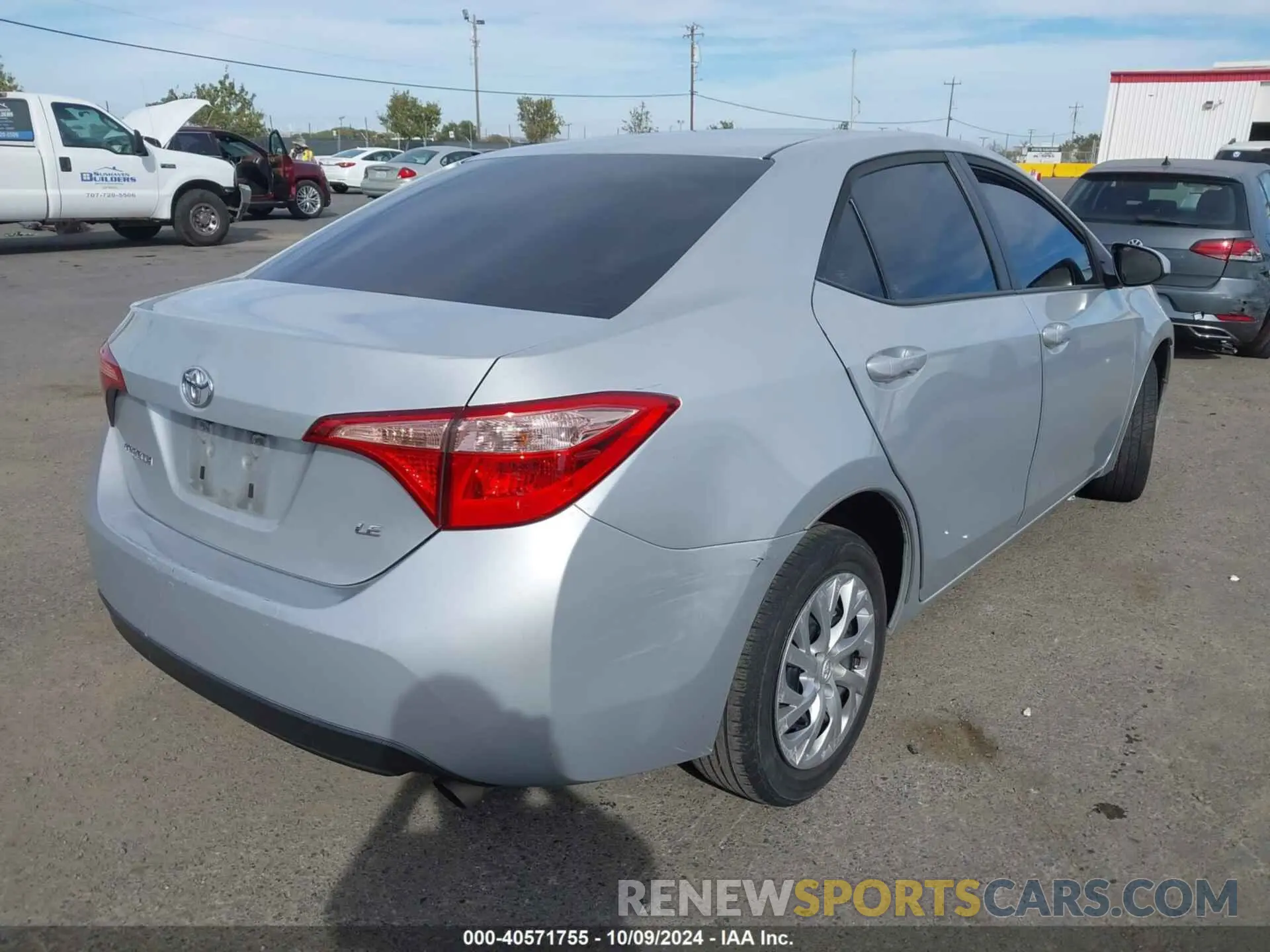 4 fotografías del automóvil dañado 5YFBURHE2KP869824 TOYOTA COROLLA 2019