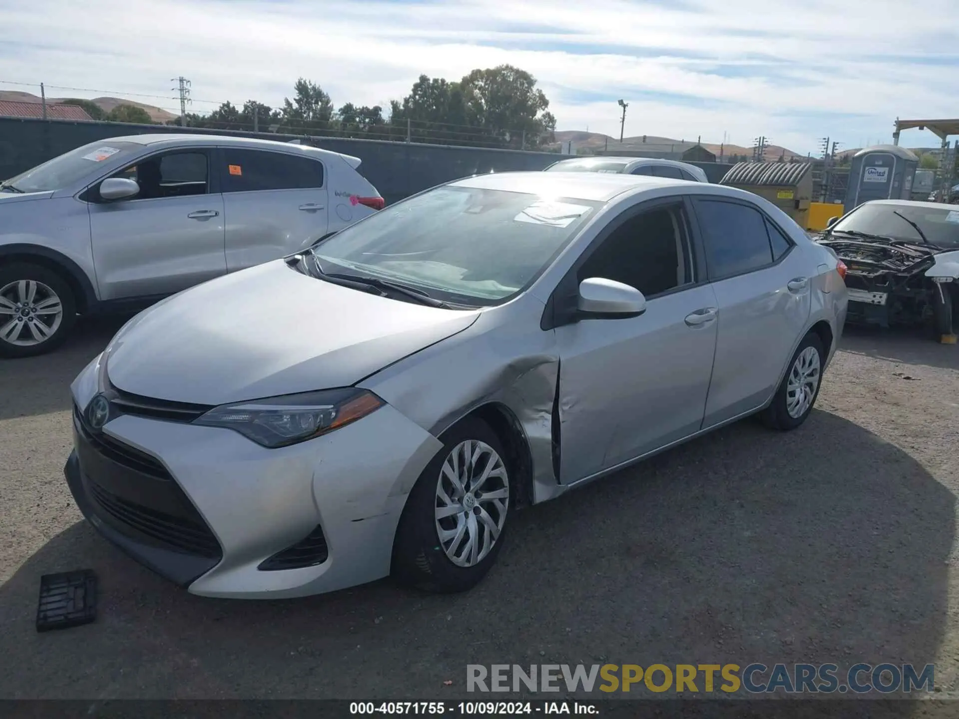 6 fotografías del automóvil dañado 5YFBURHE2KP869824 TOYOTA COROLLA 2019