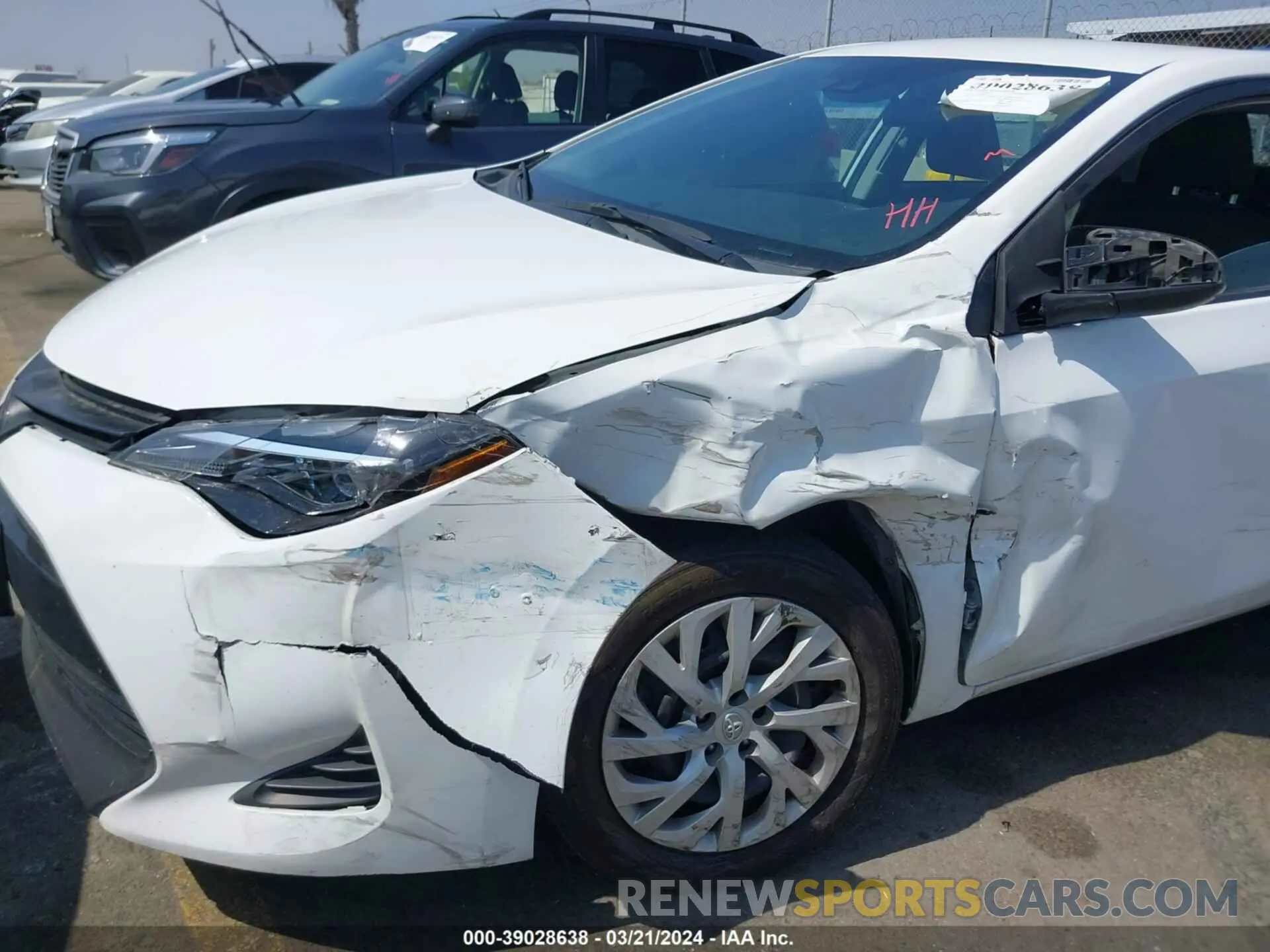 6 fotografías del automóvil dañado 5YFBURHE2KP892391 TOYOTA COROLLA 2019