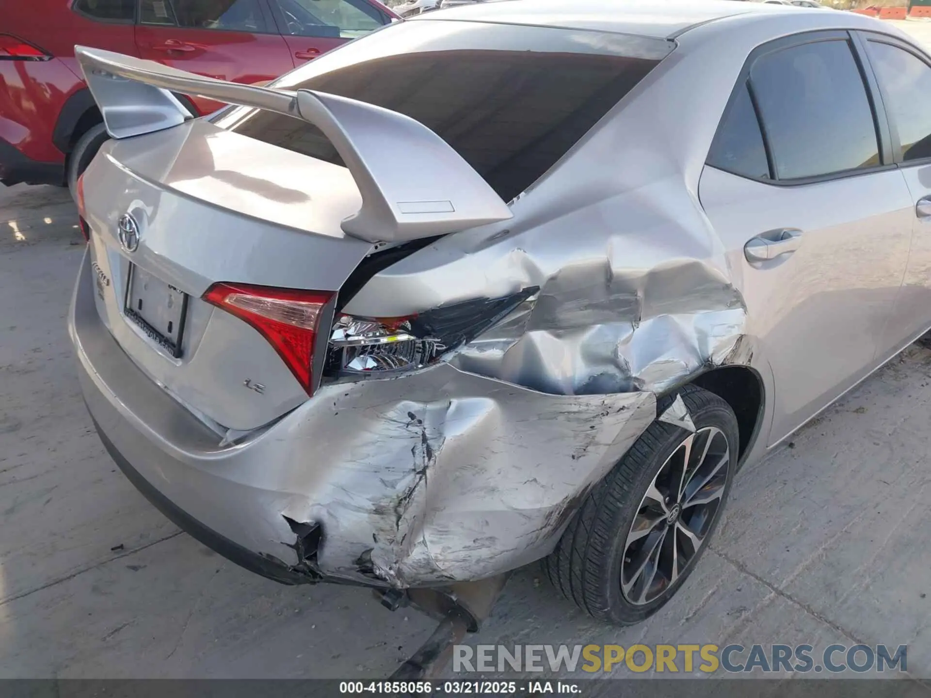 6 fotografías del automóvil dañado 5YFBURHE2KP902370 TOYOTA COROLLA 2019