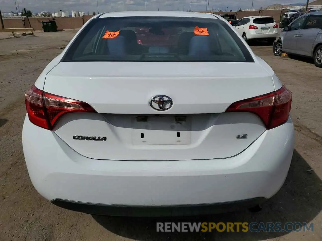 6 fotografías del automóvil dañado 5YFBURHE2KP924224 TOYOTA COROLLA 2019