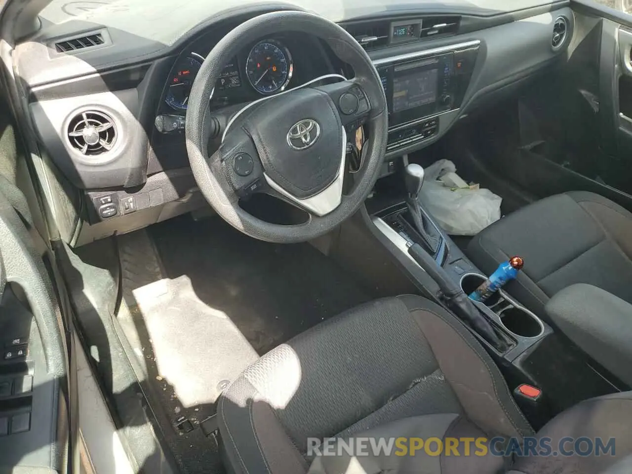 8 fotografías del automóvil dañado 5YFBURHE2KP924224 TOYOTA COROLLA 2019