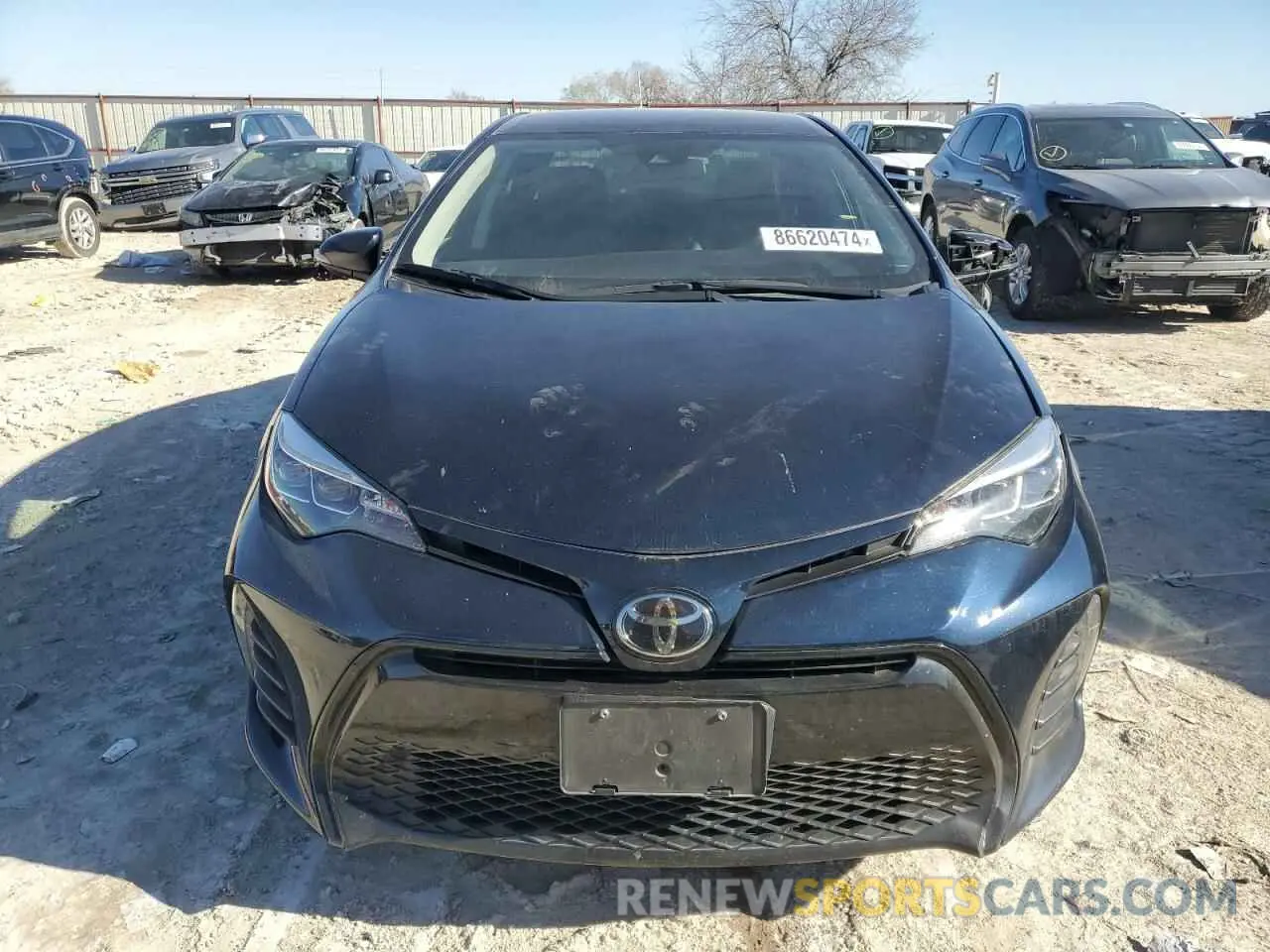 5 fotografías del automóvil dañado 5YFBURHE2KP931500 TOYOTA COROLLA 2019